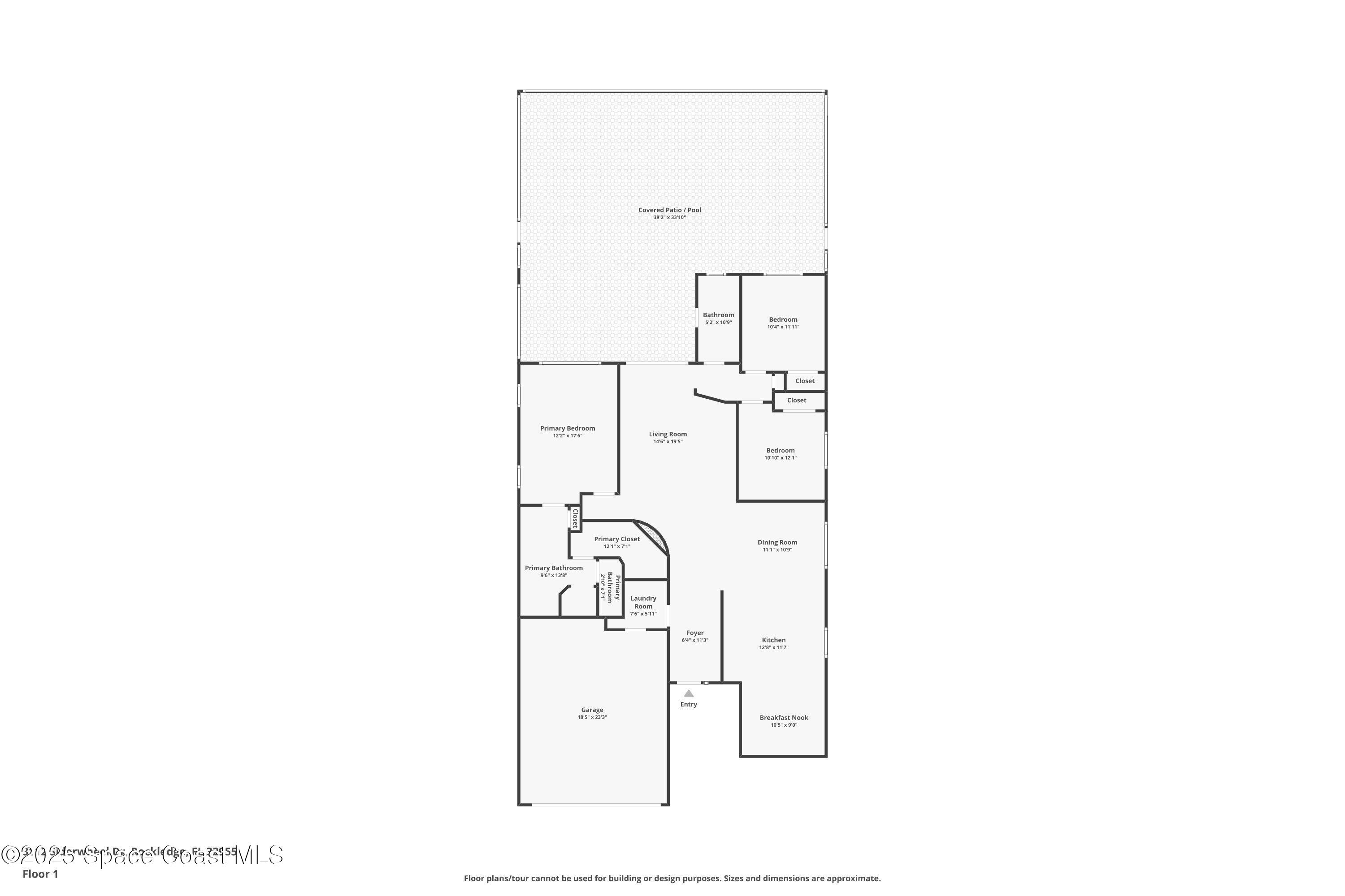 Rockledge, Florida, 32955, United States, 3 Bedrooms Bedrooms, ,2 BathroomsBathrooms,Residential,For Sale,1991838