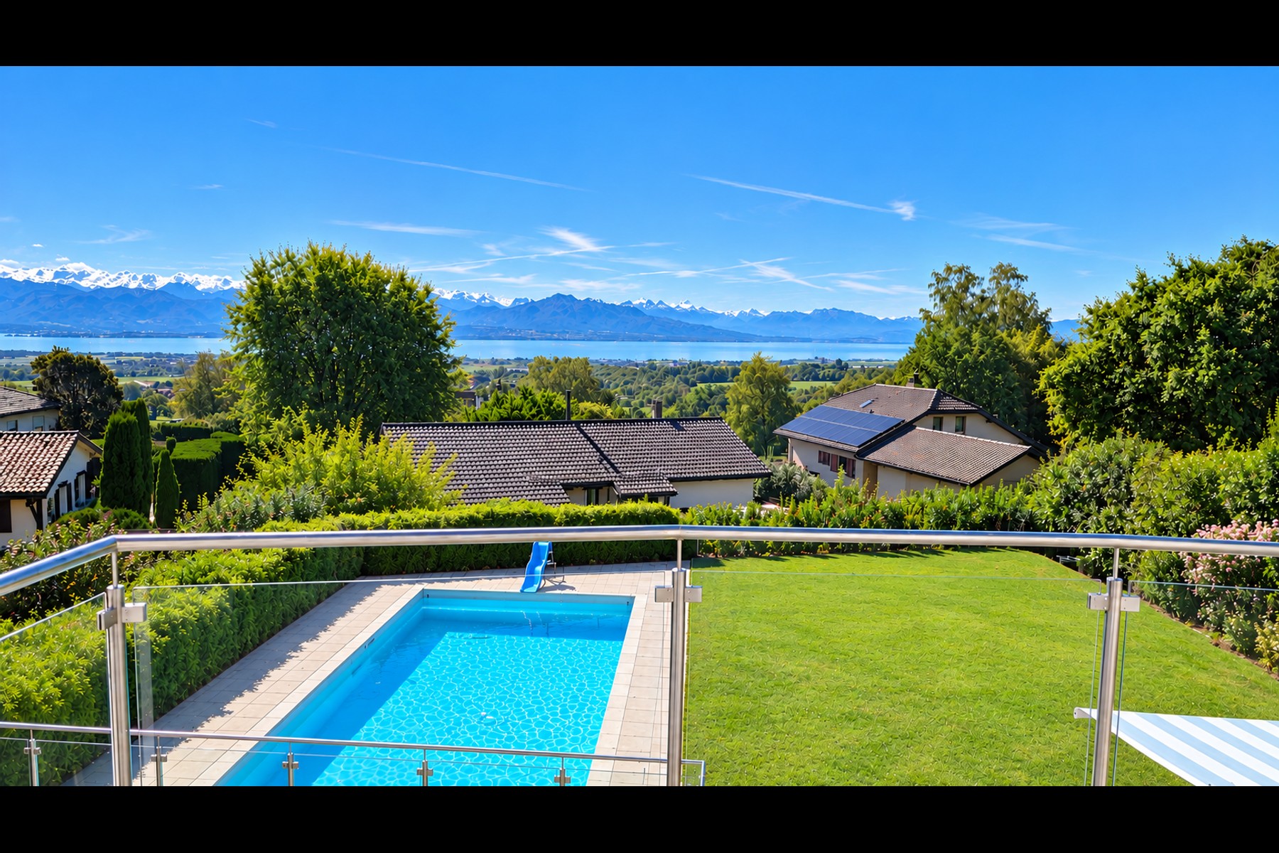  STUNNING CONTEMPORARY VILLA WITH A POOL AND LAKE VIEW - 物件實景