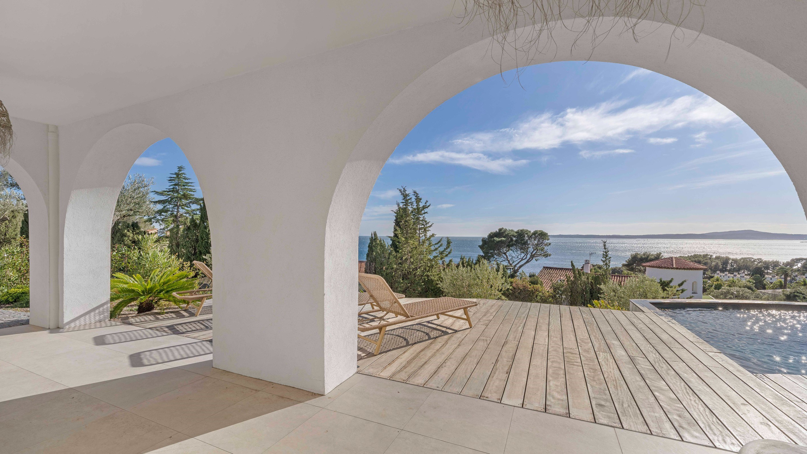  Luxury sea view villa in Les Issambres with heated pool view on Saint-Tropez - 物件實景