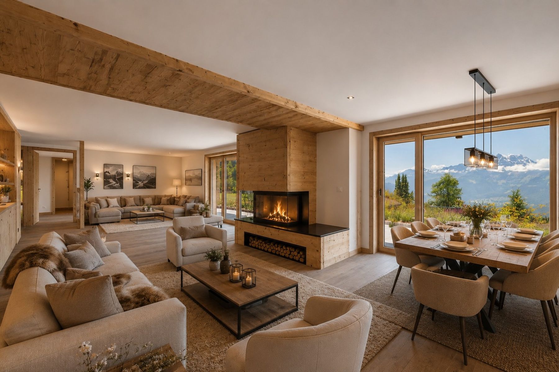  Rare duplex with garden, ski-in & ski-out, sublime view - 物件實景
