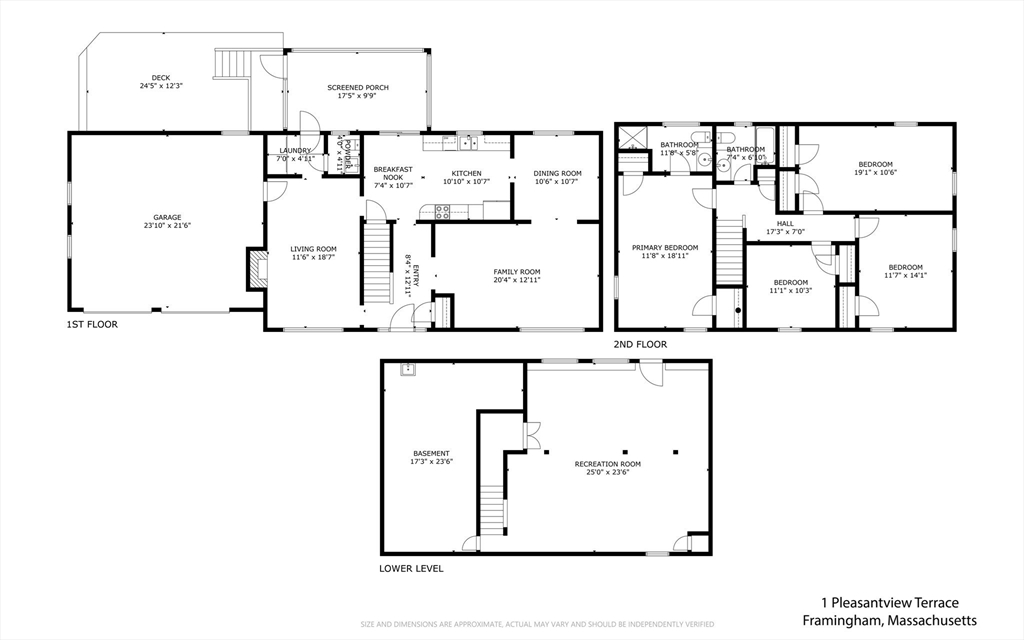 Framingham, Massachusetts, 01701, United States, 4 Bedrooms Bedrooms, ,3 BathroomsBathrooms,Residential,For Sale,1837542