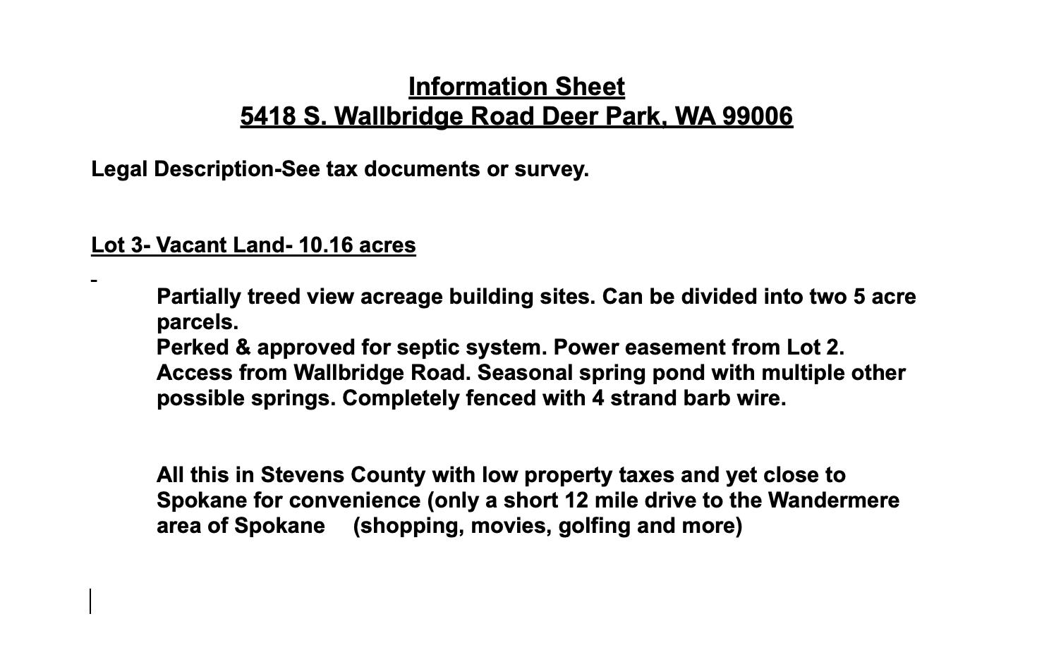 Deer Park, Washington, 99006, United States, 4 Bedrooms Bedrooms, ,3 BathroomsBathrooms,Residential,For Sale,1992007