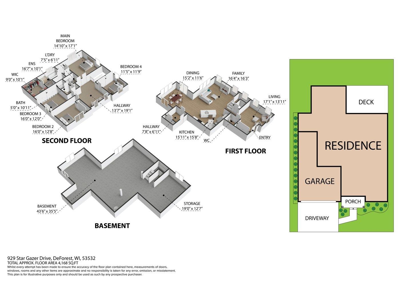 Deforest, Wisconsin, 53532, United States, 4 Bedrooms Bedrooms, ,3 BathroomsBathrooms,Residential,For Sale,1921813