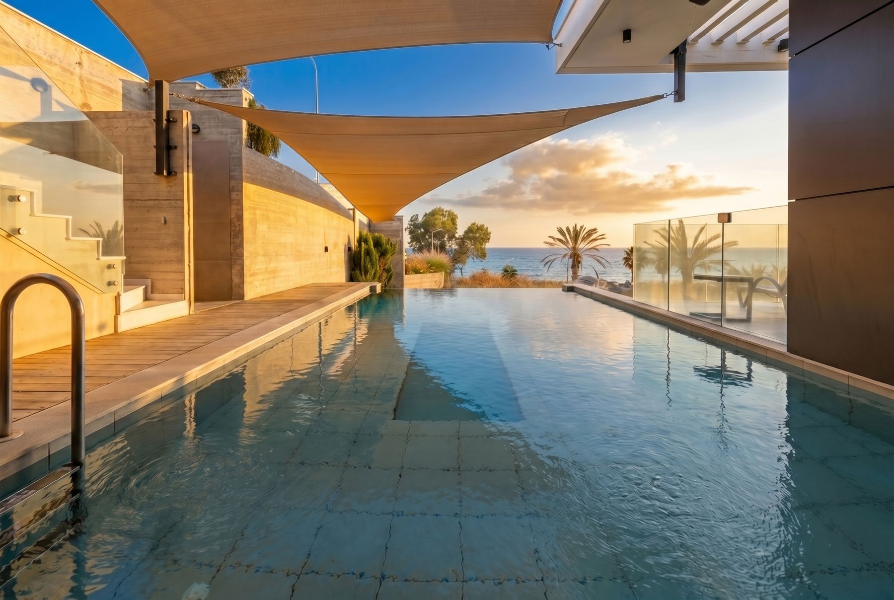  Four Bedroom Sea View Modern Villa with Private Pool in Pafos - 物件實景