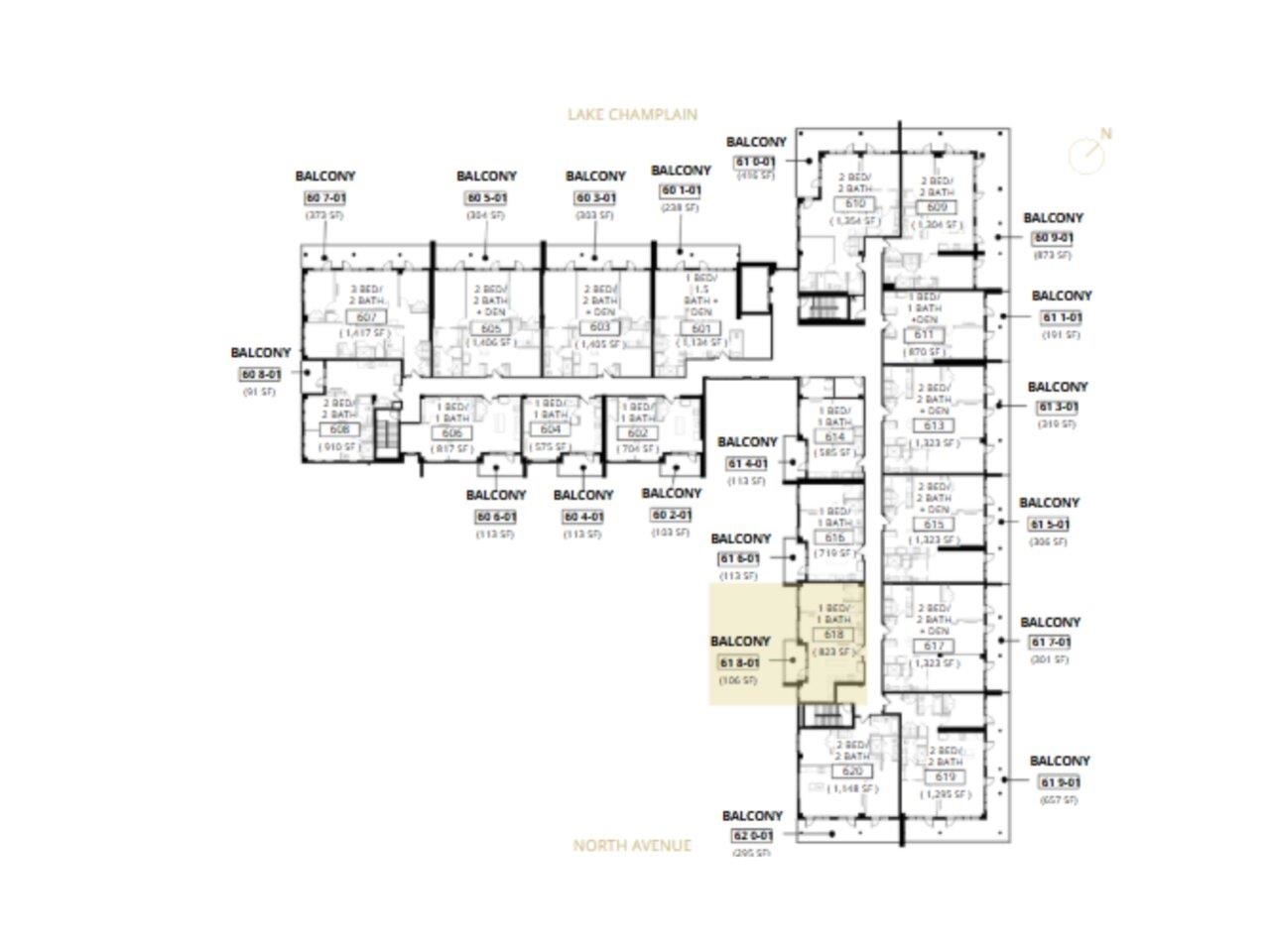 Burlington, Vermont, 05401, United States, 1 Bedroom Bedrooms, ,Residential,For Sale,1712083