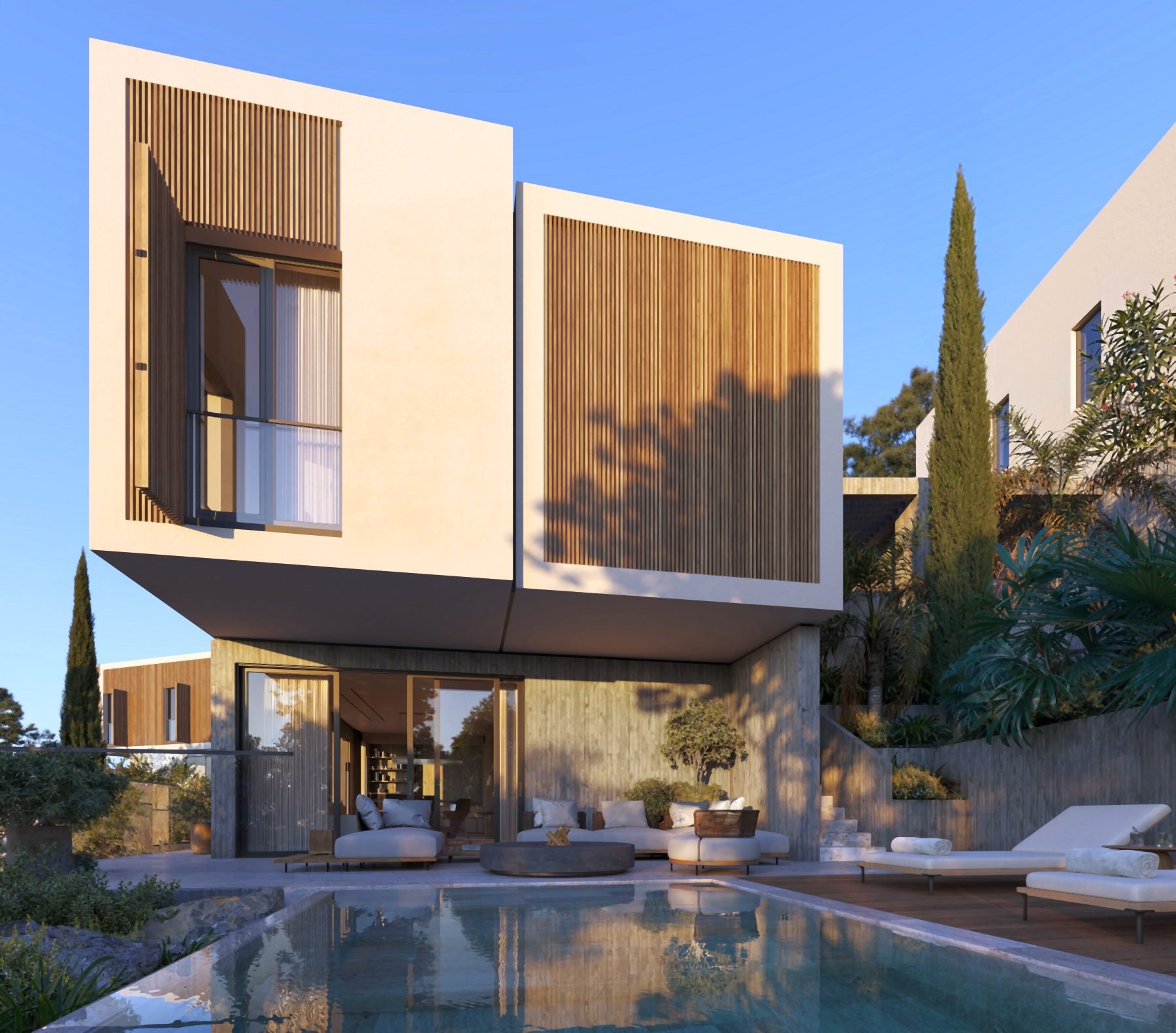  Three-Bedroom Villa with Pool in the Hills of Agios Tychonas, Limassol - 物件實景