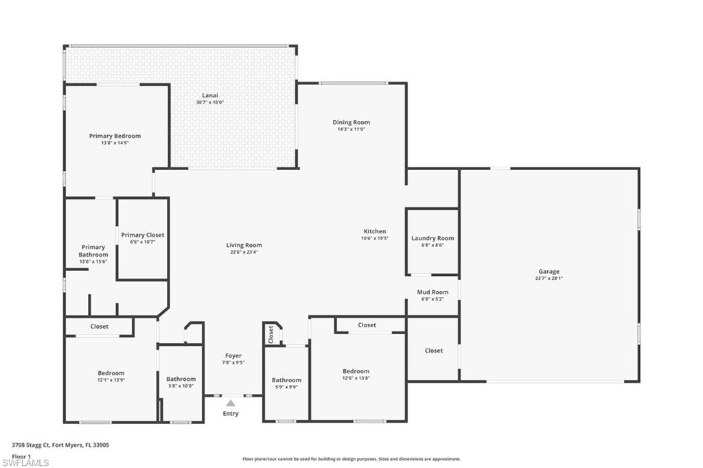 Fort Myers, Florida, 33905, United States, 3 Bedrooms Bedrooms, ,3 BathroomsBathrooms,Residential,For Sale,1865209