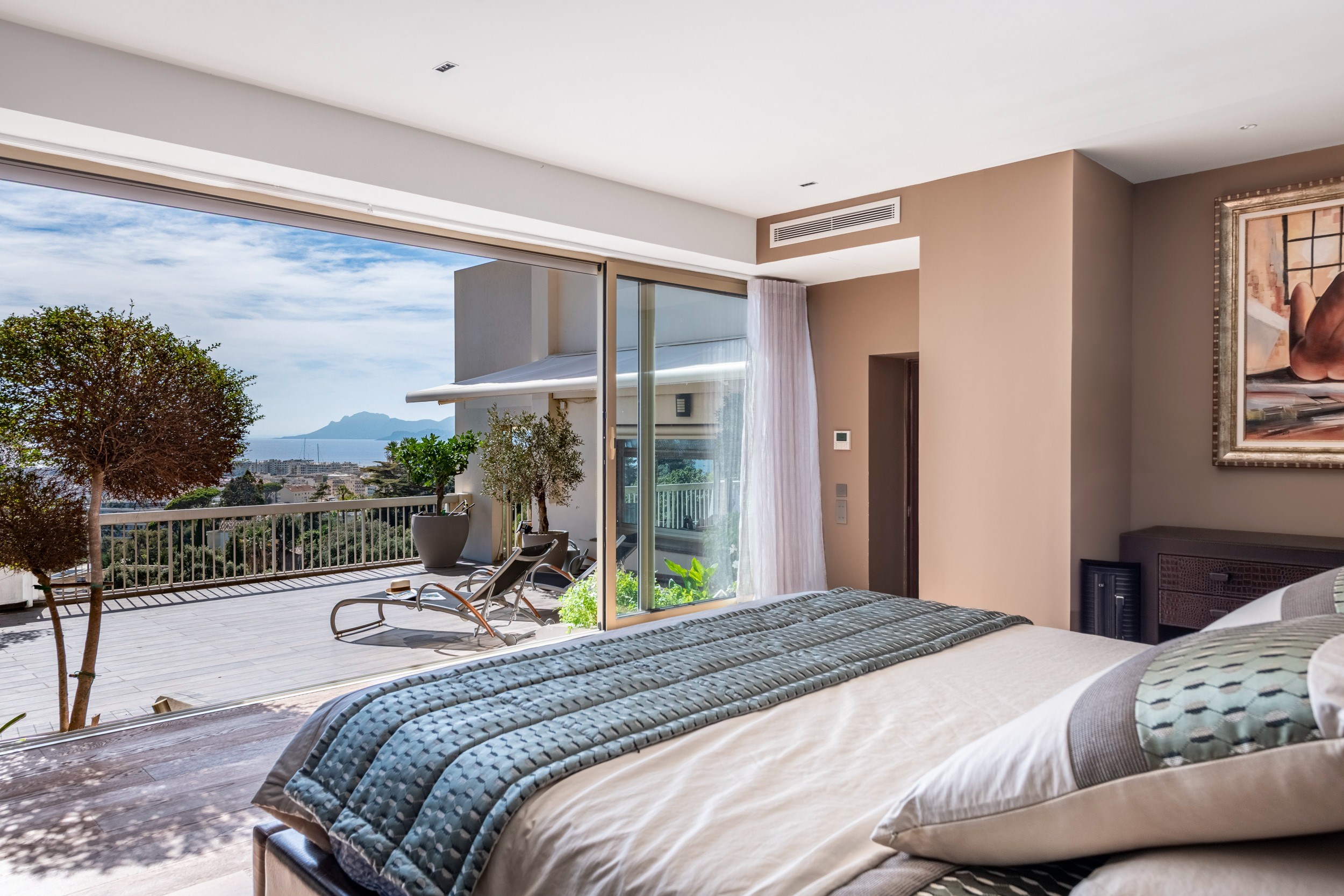  Cannes residential area, unique penthouse with panoramic sea view - 物件實景