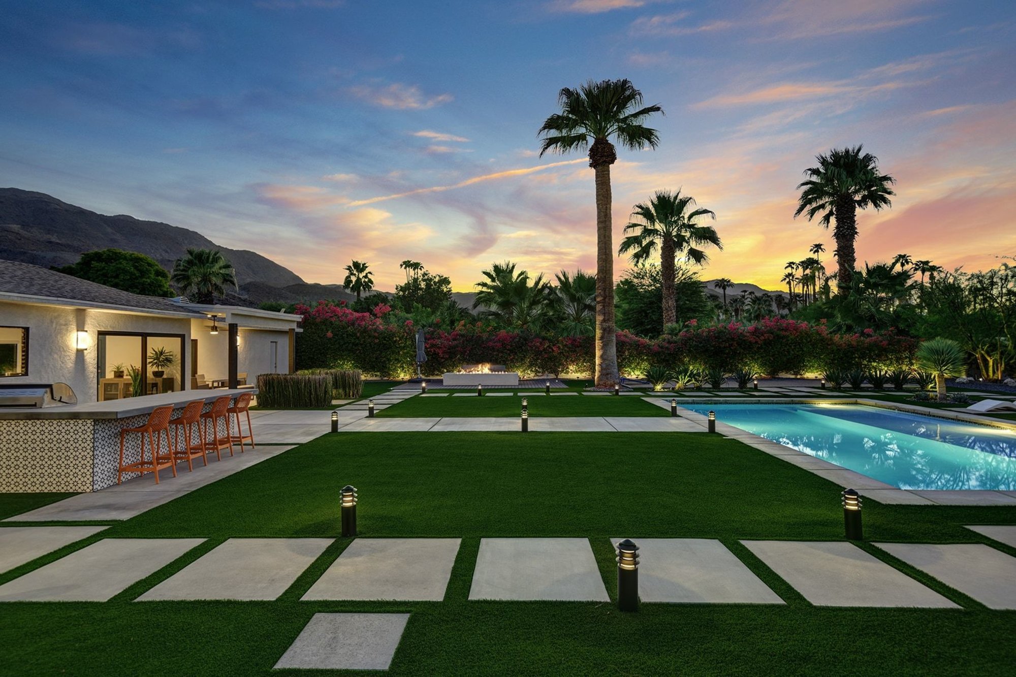  Rancho Mirage Reimagined Mid-Century Retreat an Expansive .43-Acre Lot - 物件實景