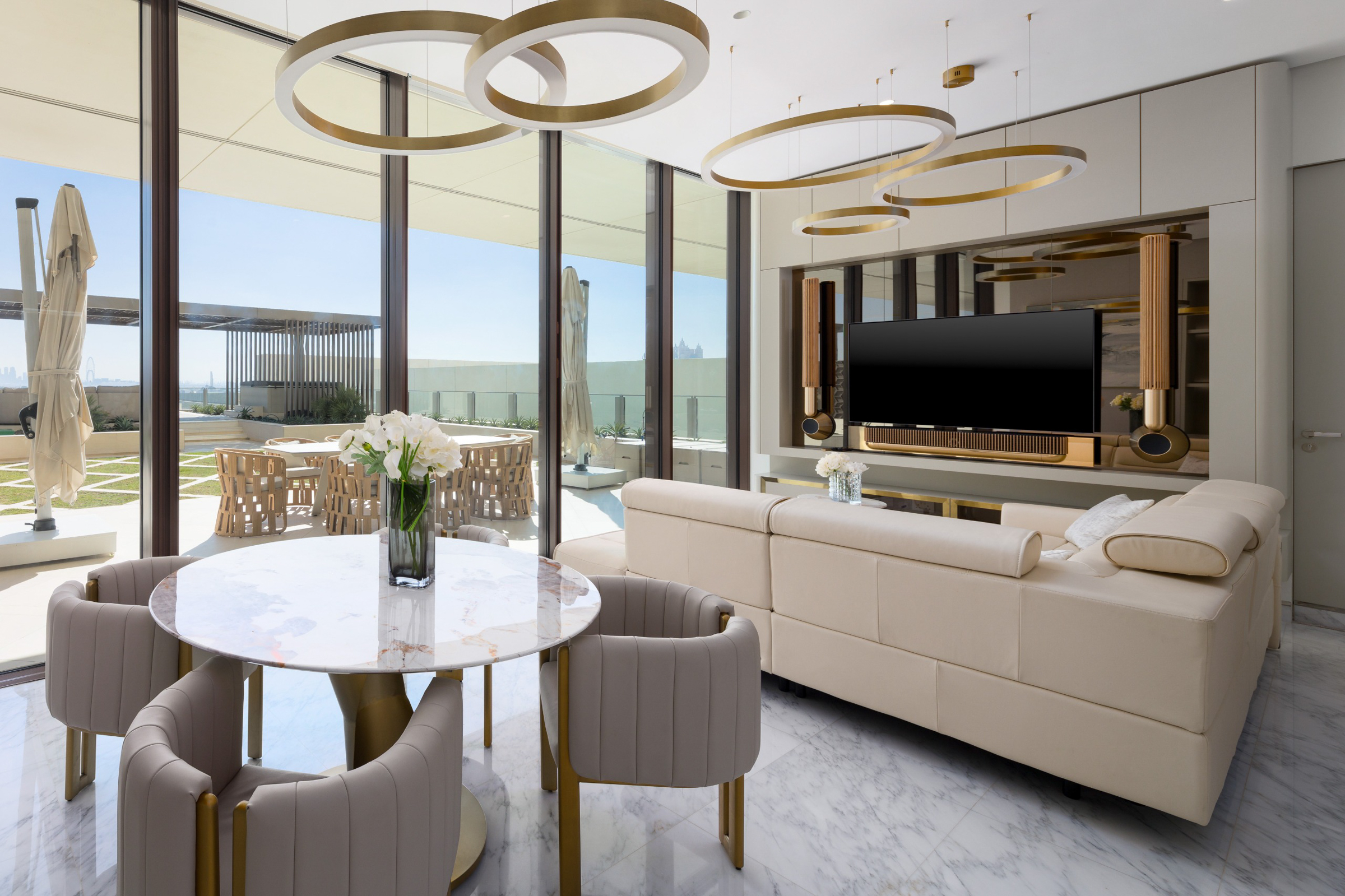 Furnished Sky Court with Large Terrace