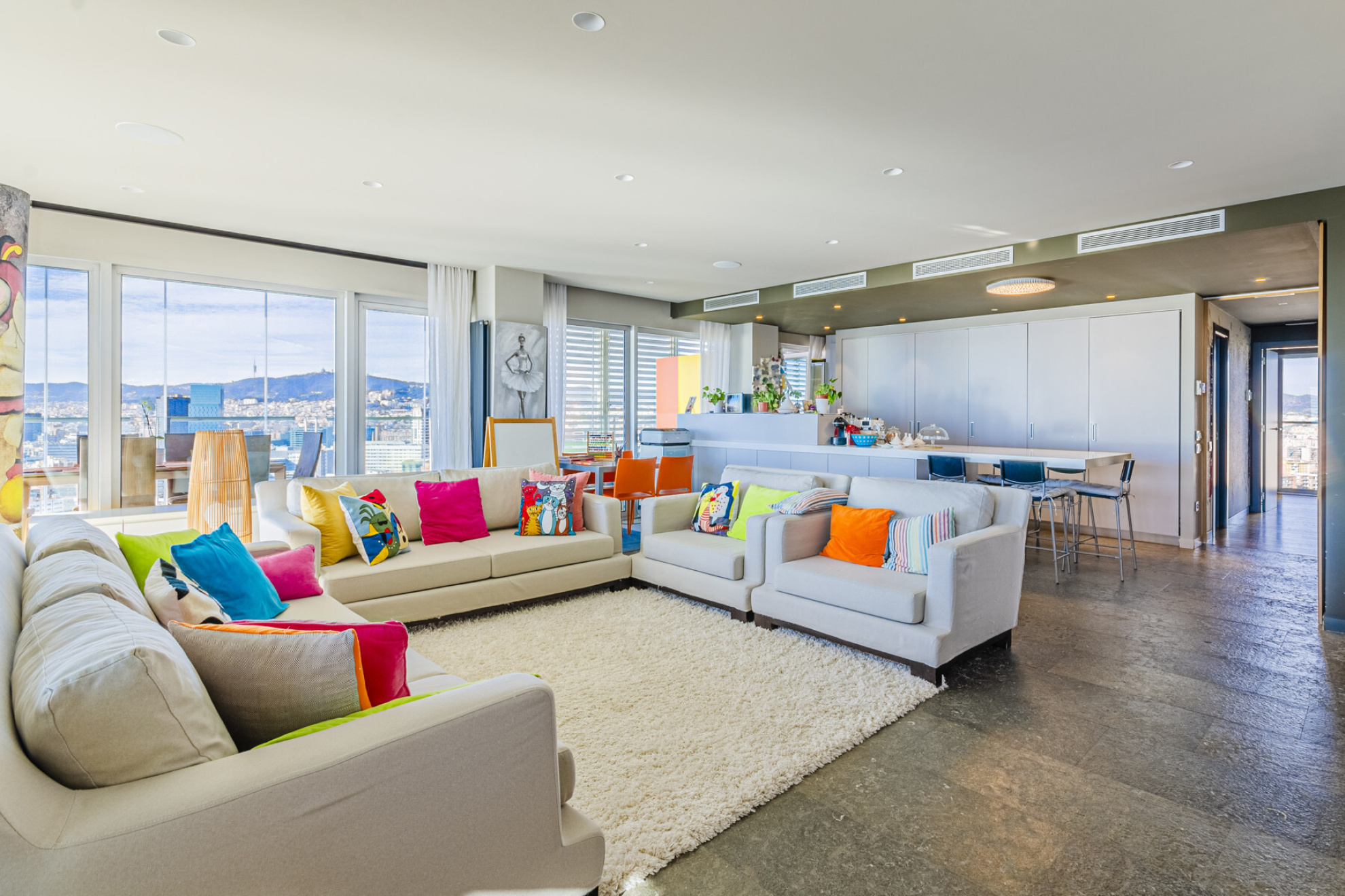  Family apartment with splendid sea and Barcelona views - 物件實景