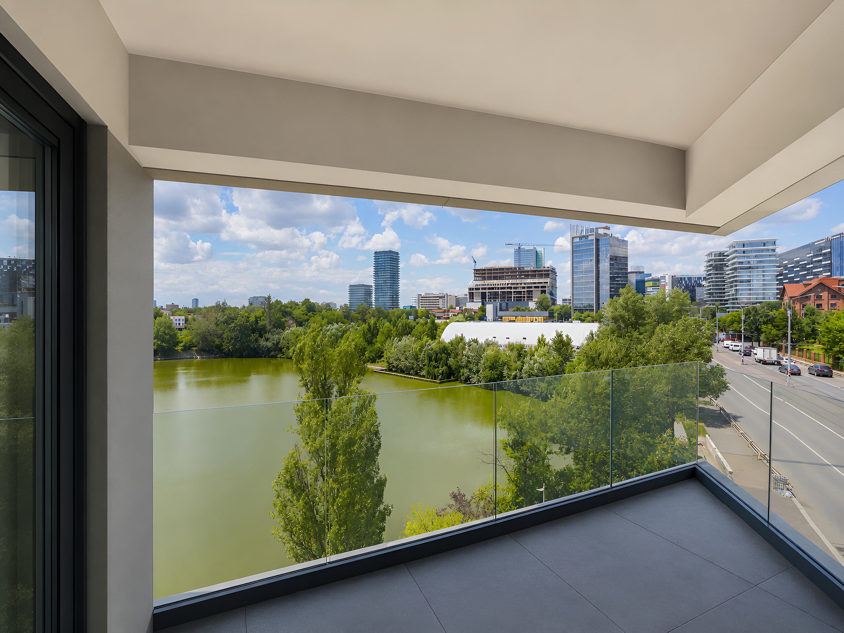  Four-Room Lakefront Apartment with a Private Promenade on Lake Floreasca - 物件實景