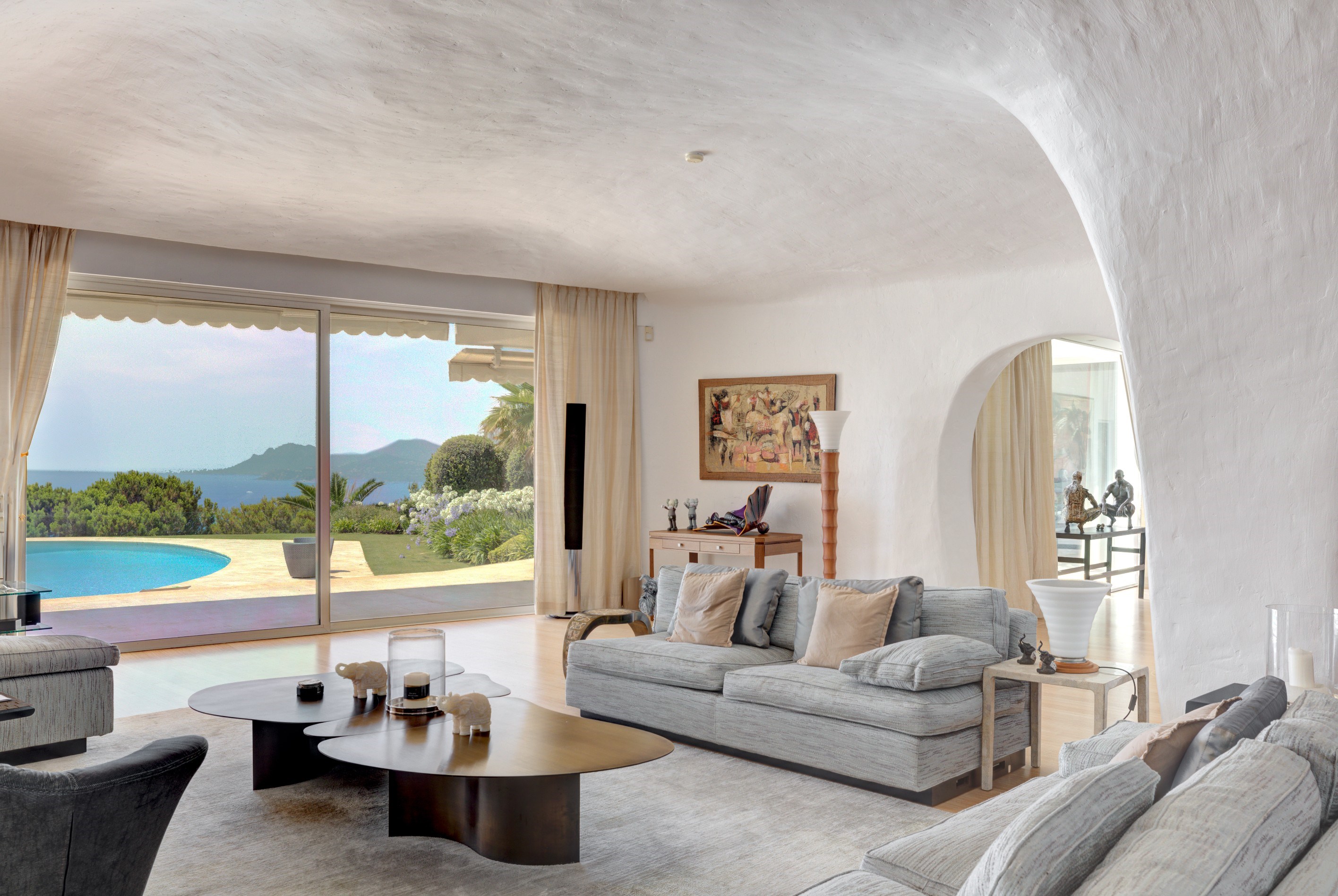  Cannes Californie luxury villa for sale with panoramic sea views, guest house a… - 物件實景