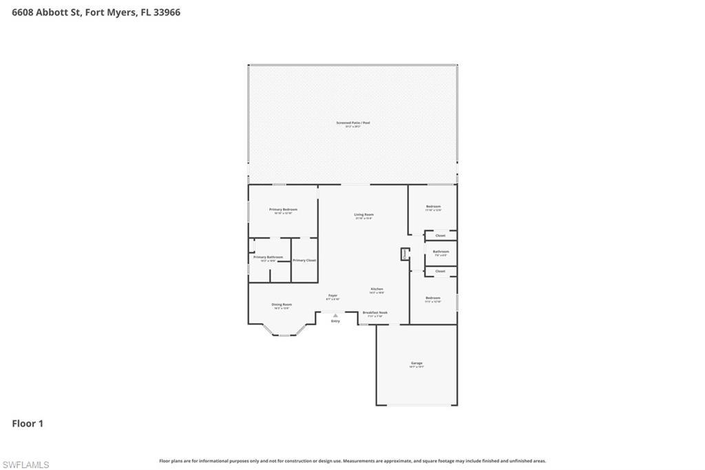 FORT MYERS, Florida, 33966, United States, 3 Bedrooms Bedrooms, ,2 BathroomsBathrooms,Residential,For Sale,2049356
