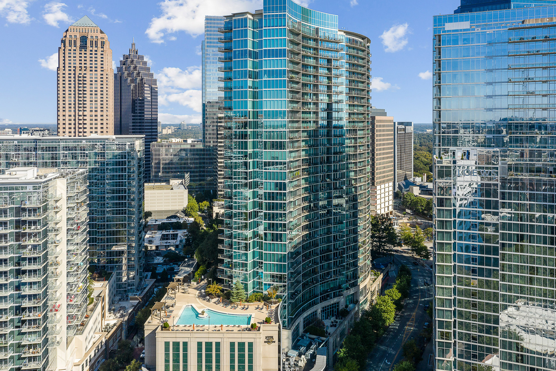  Stunning Southwest Views from Corner Residence at 1010 Midtown - 物件實景