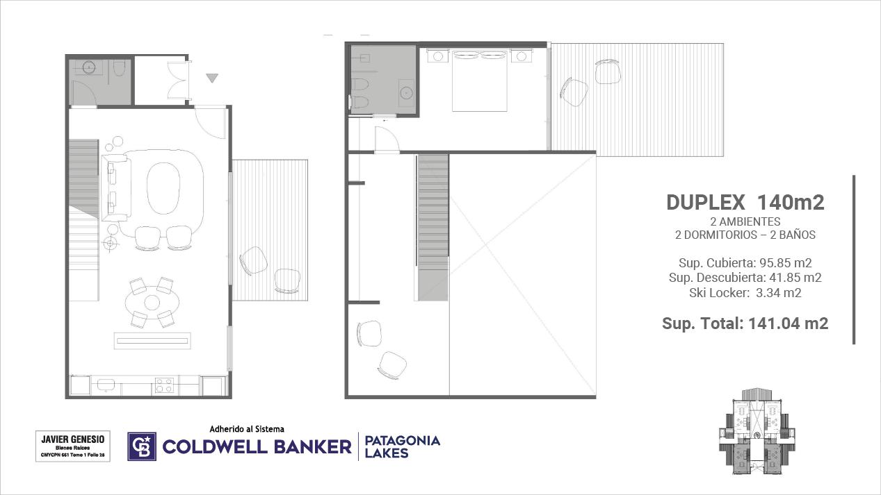 VENTA UF NPH5 Duplex Premium Vista Al Lago - Terr, Villa La Angostura, AR-Q, AR, 2 Bedrooms Bedrooms, ,3 BathroomsBathrooms,Residential,For Sale,VENTA UF NPH5 Duplex Premium Vista Al Lago - Terr,1522162