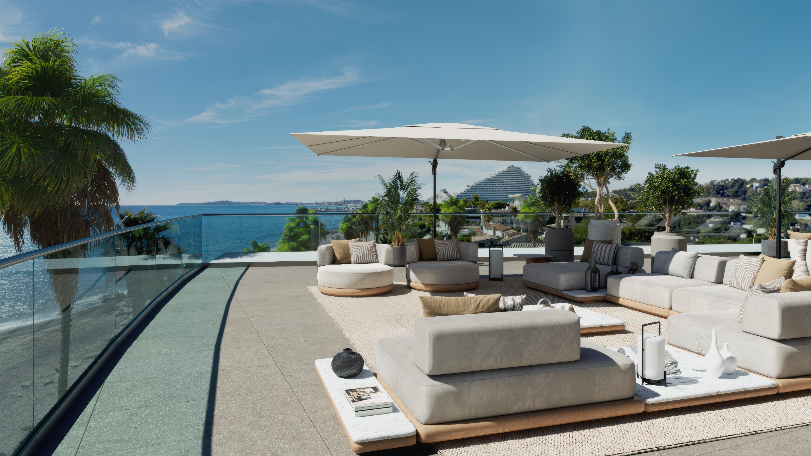  150 sqm sea-view apartment with terraces and pool - Seafront - 物件實景