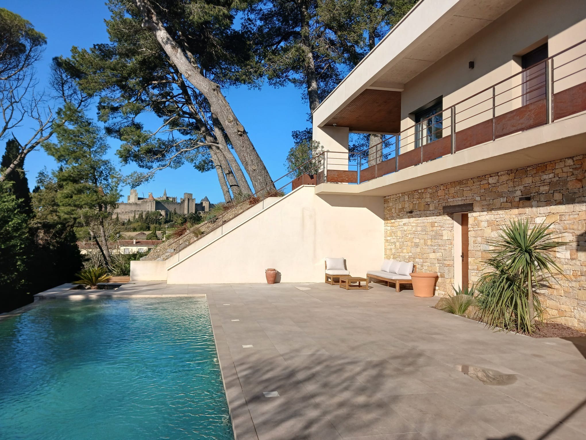  ELEGANT CONTEMPORARY VILLA WITH EXCEPTIONAL VIEWS OF THE Cité de Carcassonne - 物件實景