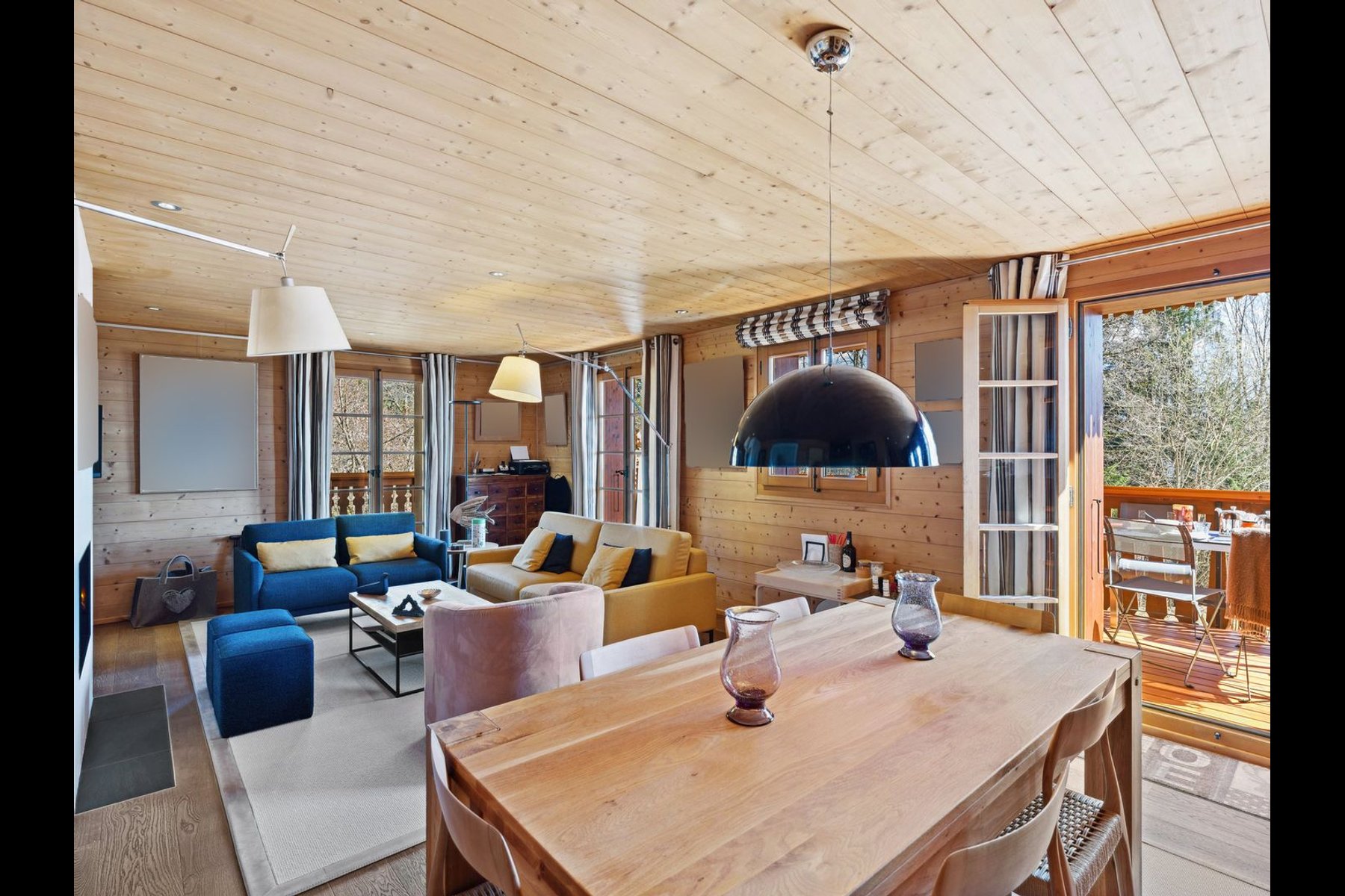  Chic & Cozy 4.5p with fireplace, balconies, view, spa, 2 parkings - 物件實景
