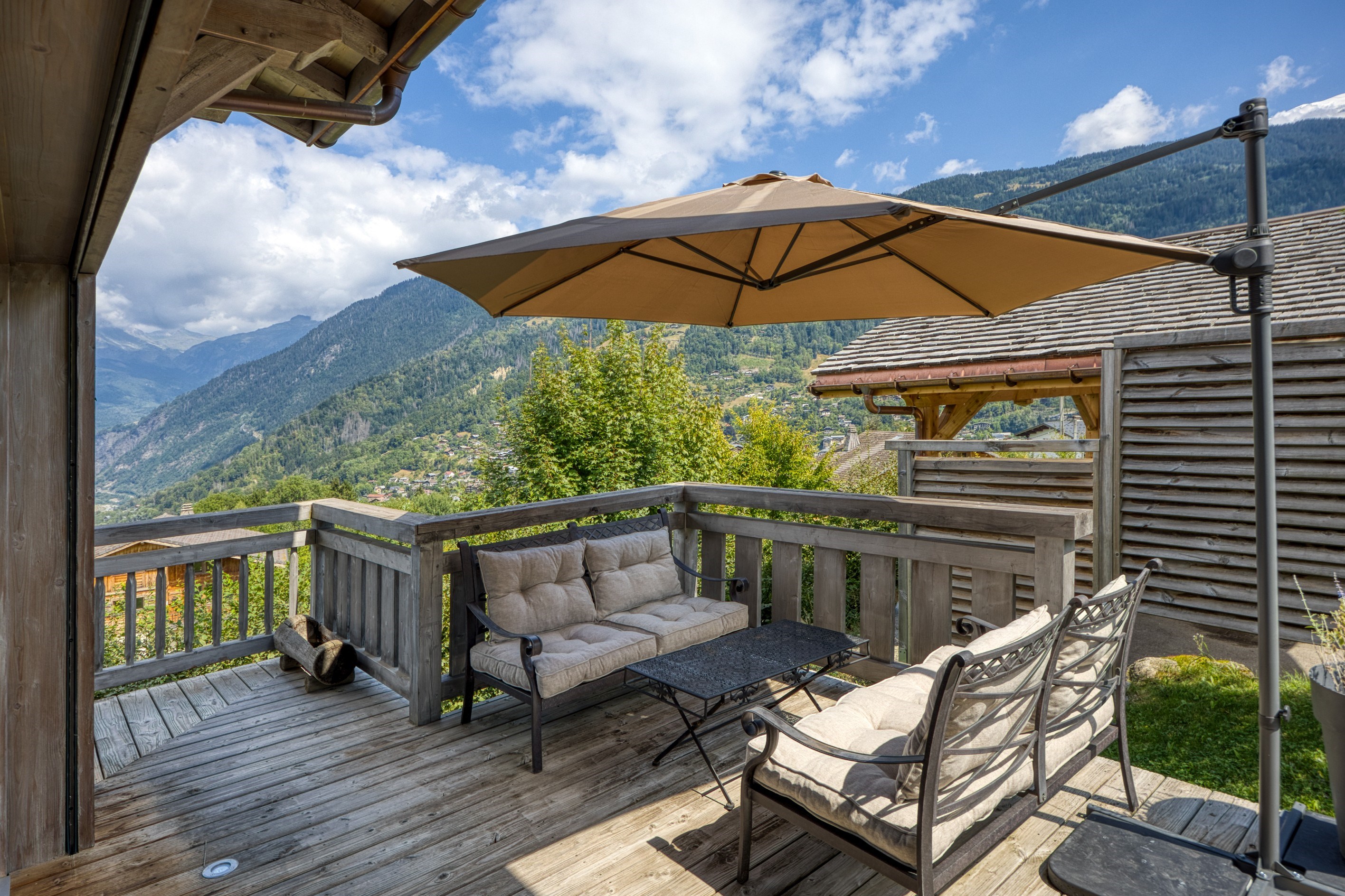  Chalet Éminence - Panoramic view in Saint-Gervais-les-Bains - 物件實景