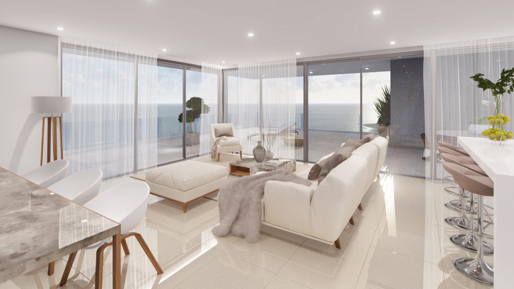  4 Bedroom Apartment with Sweeping Sea Views from the 12th Floor in Pafos - 物件實景