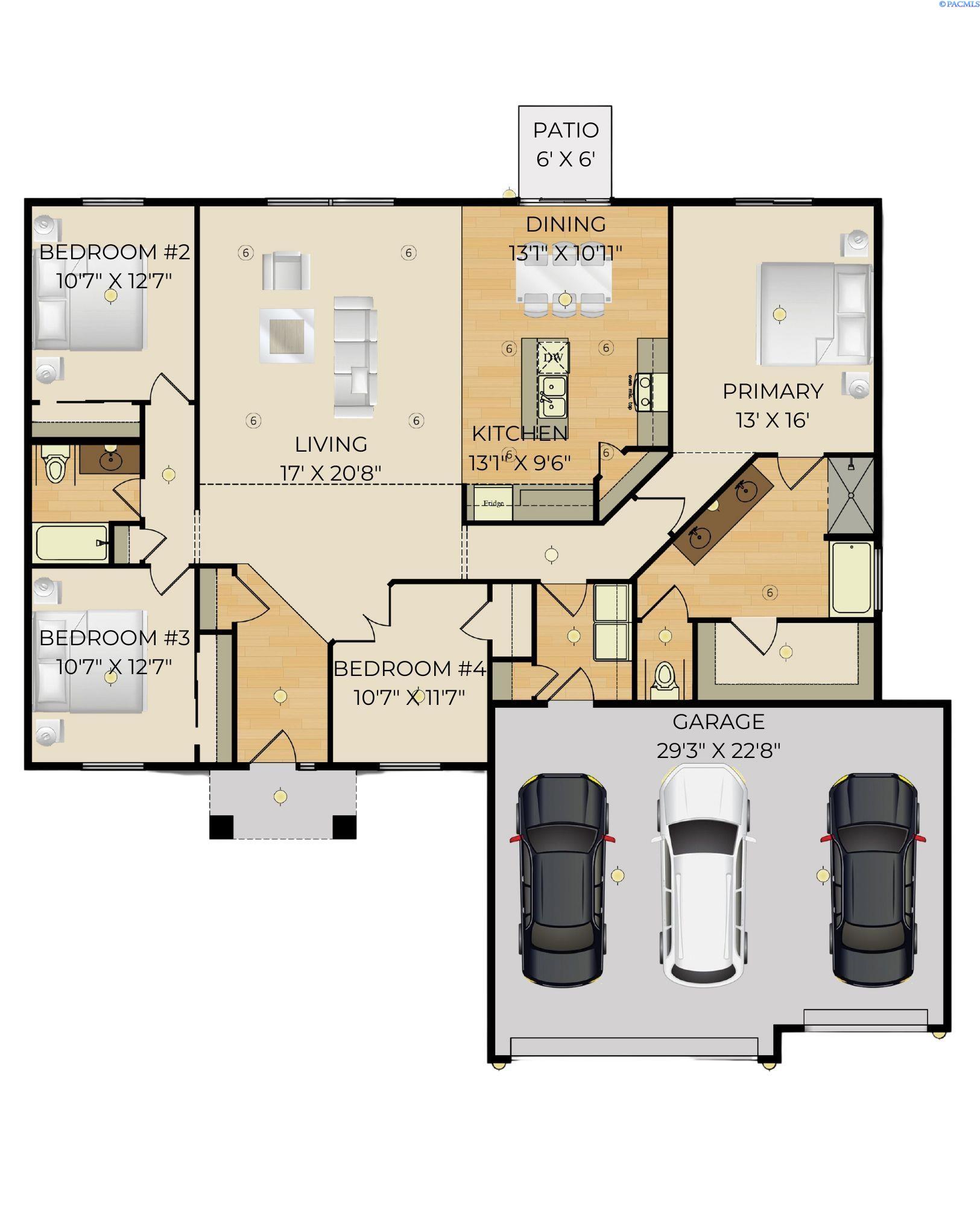 Pasco, Washington, 99301, United States, 4 Bedrooms Bedrooms, ,2 BathroomsBathrooms,Residential,For Sale,1806479