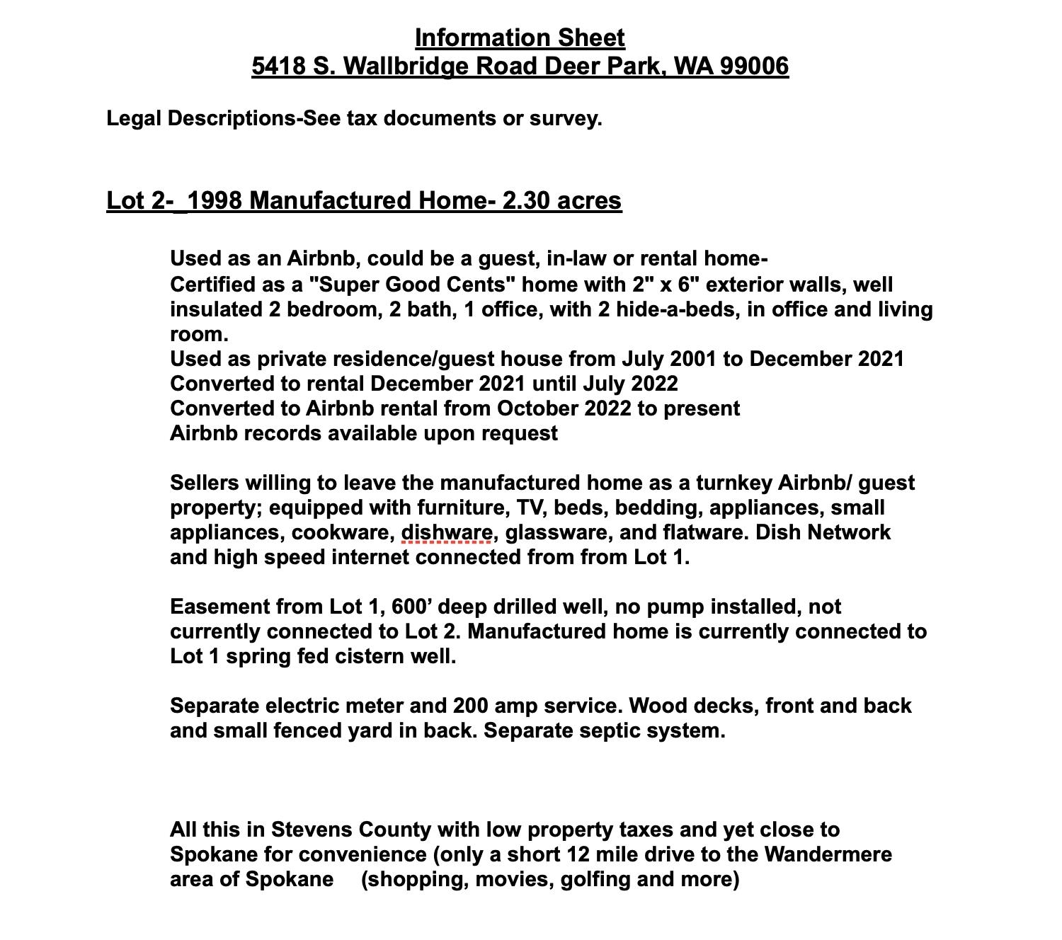 Deer Park, Washington, 99006, United States, 4 Bedrooms Bedrooms, ,3 BathroomsBathrooms,Residential,For Sale,1992007