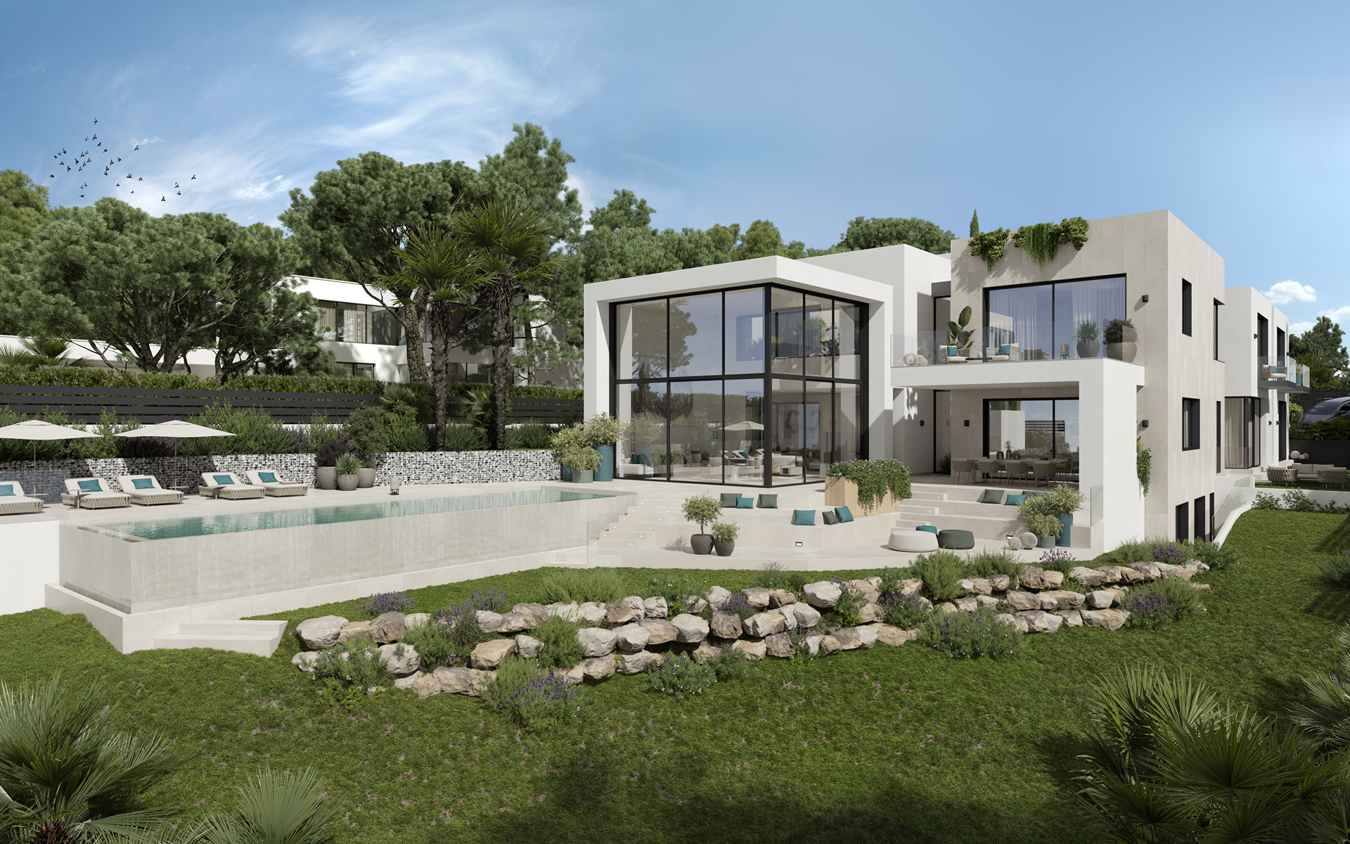  Contemporary villa with construction project and pool in Son Vida - 物件實景