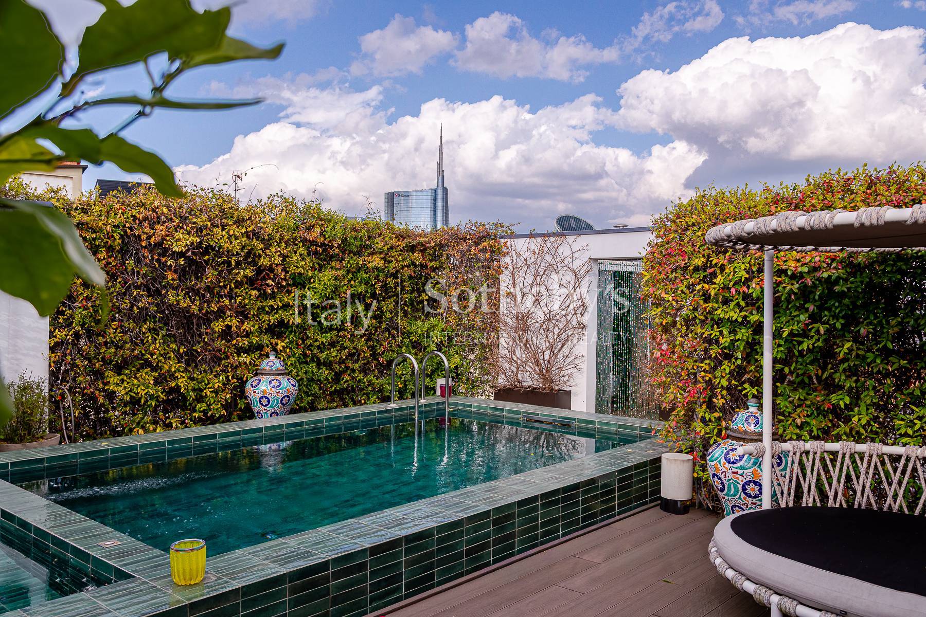 Furnished penthouse with terrace and pool in Brera district - 物件實景