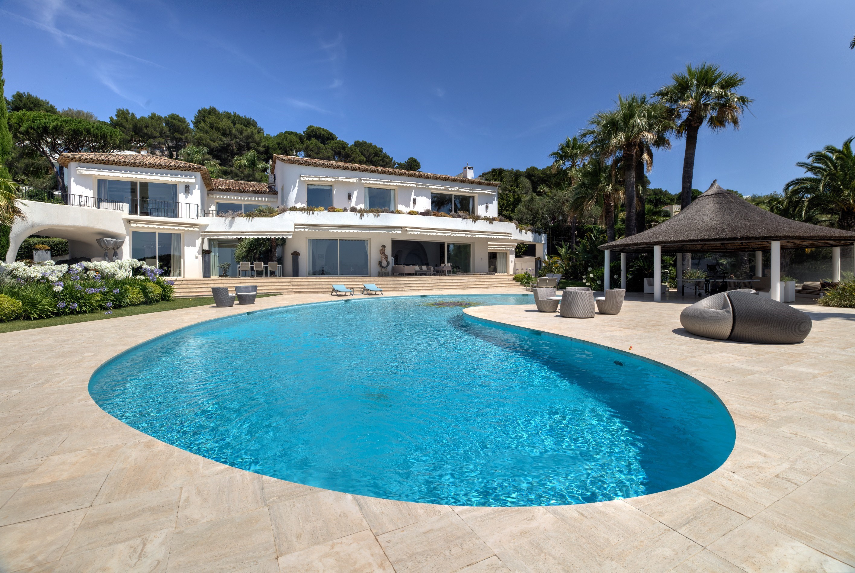  Cannes Californie luxury villa for sale with panoramic sea views, guest house a… - 物件實景