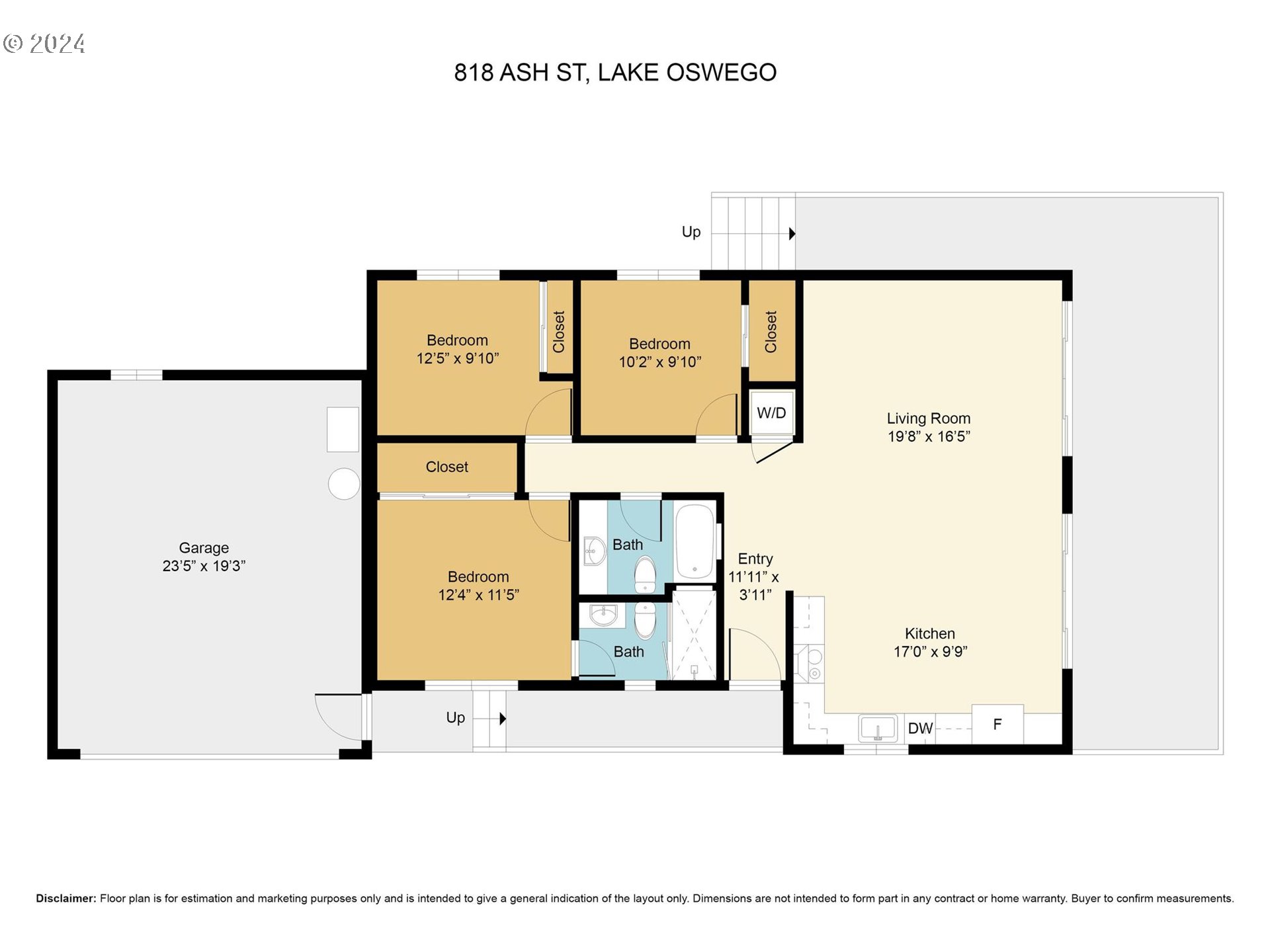 818 Ash St, Lake Oswego, Oregon, 97034, United States, 3 Bedrooms Bedrooms, ,2 BathroomsBathrooms,Residential,For Sale,818 Ash St,1602633