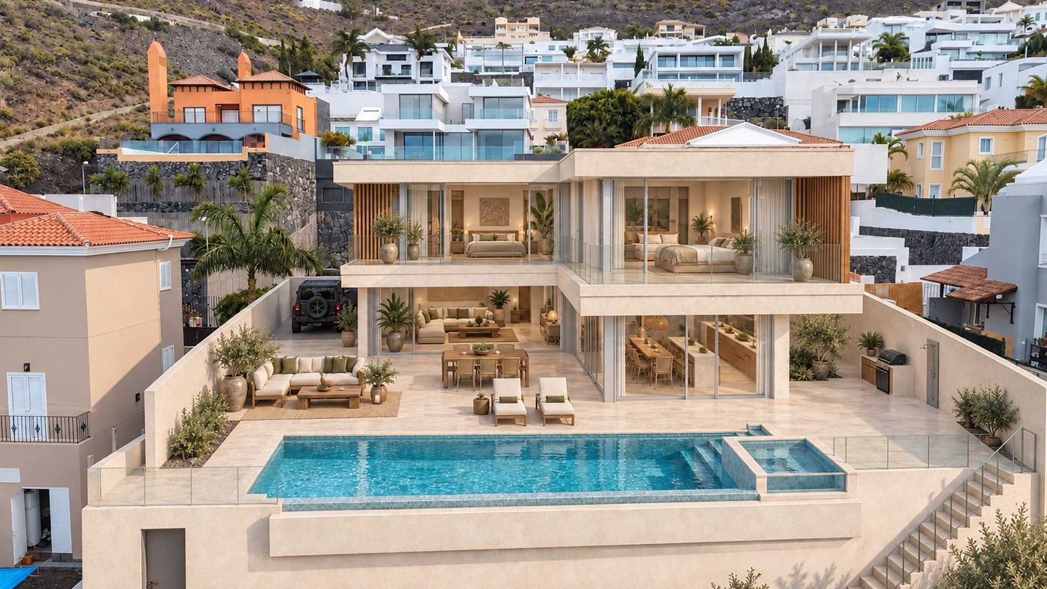  Modern Villa Under Construction in Roque del Conde, Tenerife - 物件實景