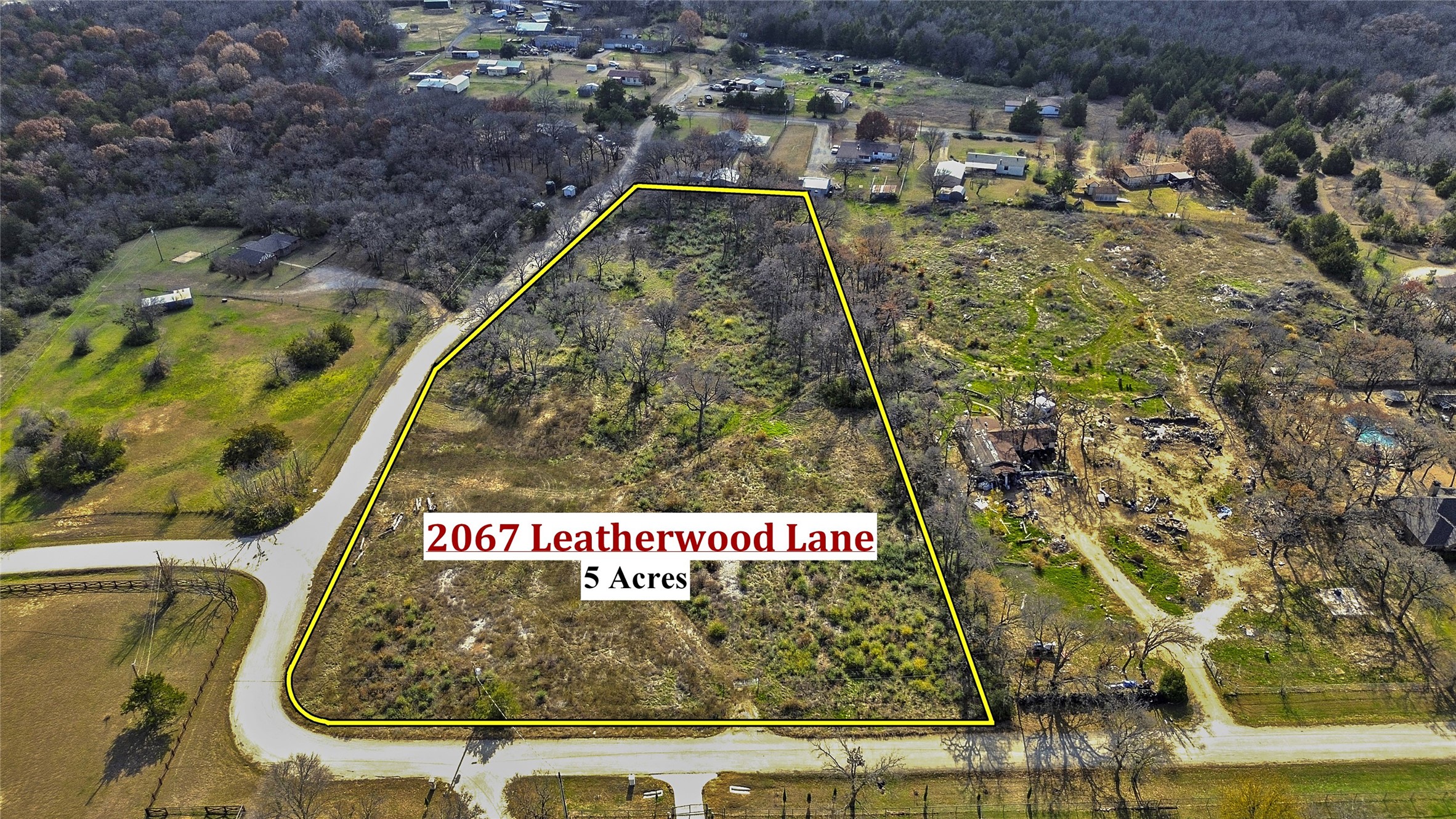 2067 Leatherwood Lane, Denton, Texas, 76210, United States, ,Land,For Sale,2067 Leatherwood Lane,1671827
