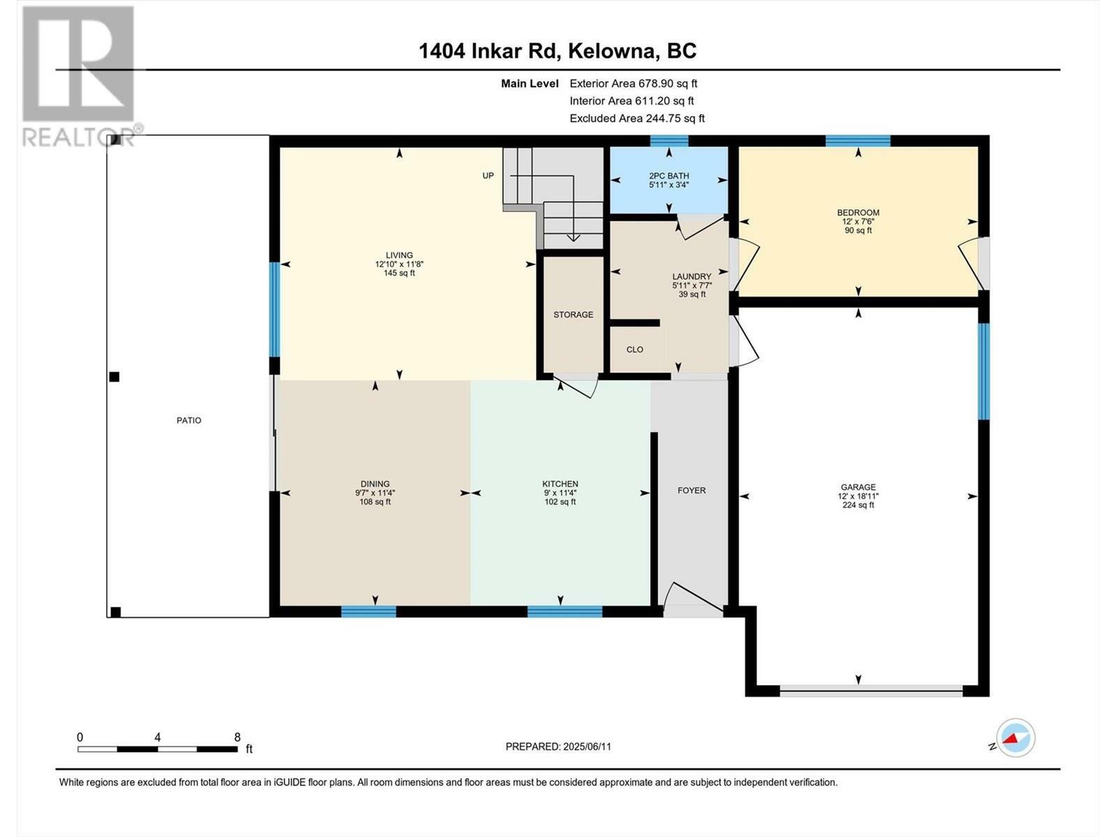 KELOWNA, British Columbia, V1Y 8H7, CA, 3 Bedrooms Bedrooms, ,1 BathroomBathrooms,Residential,For Sale,1961184