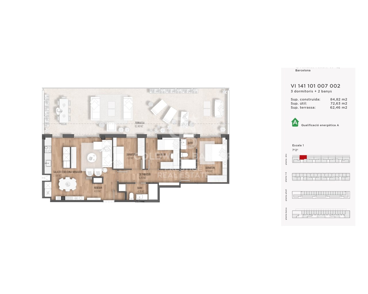 Barcelona, Catalonia, ES, 3 Bedrooms Bedrooms, ,2 BathroomsBathrooms,Residential,For Sale,1732106
