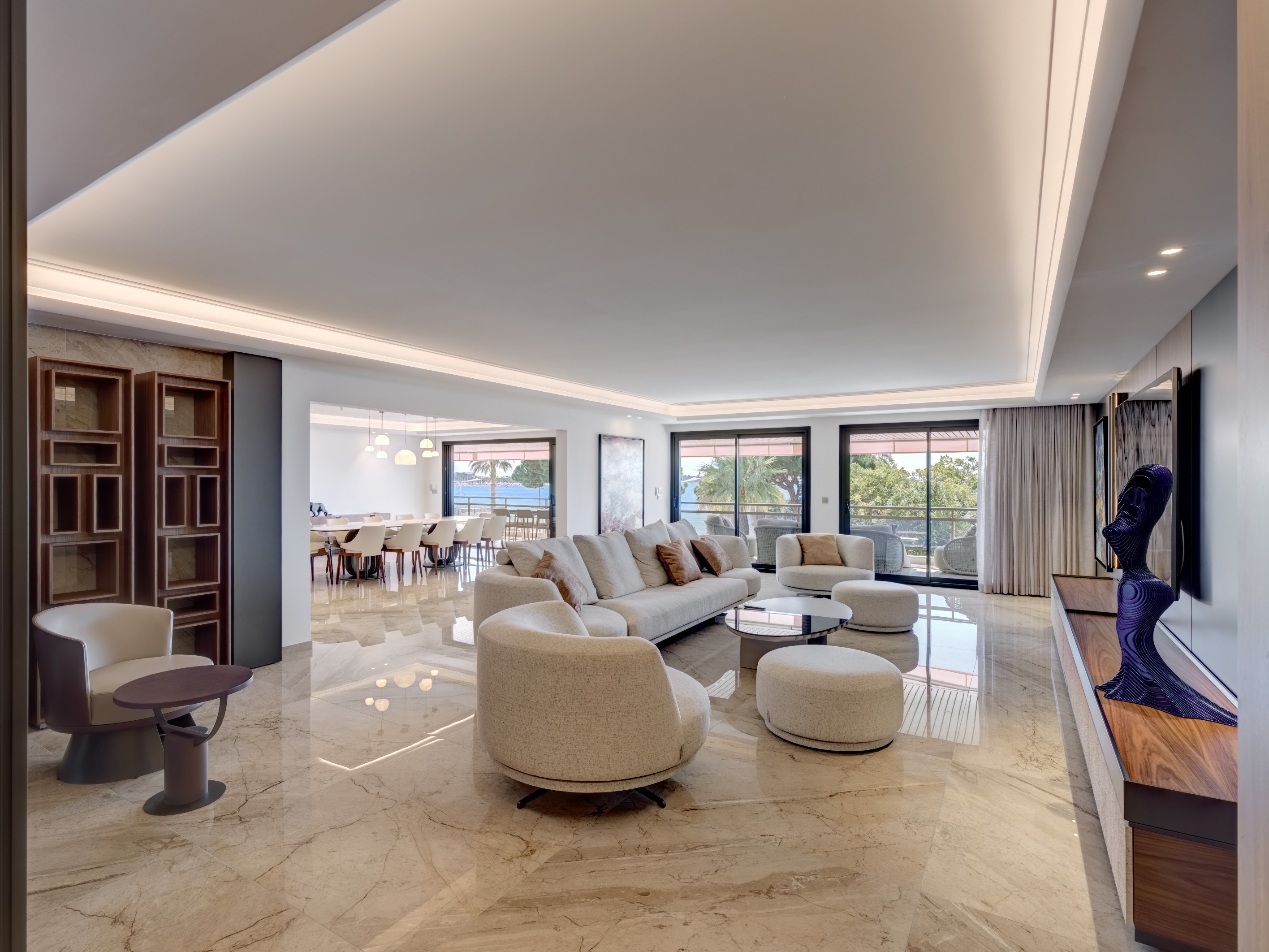  Cannes Croisette luxury apartment 324 sqm panoramic sea view 5 bedroom terrace … - 物件實景