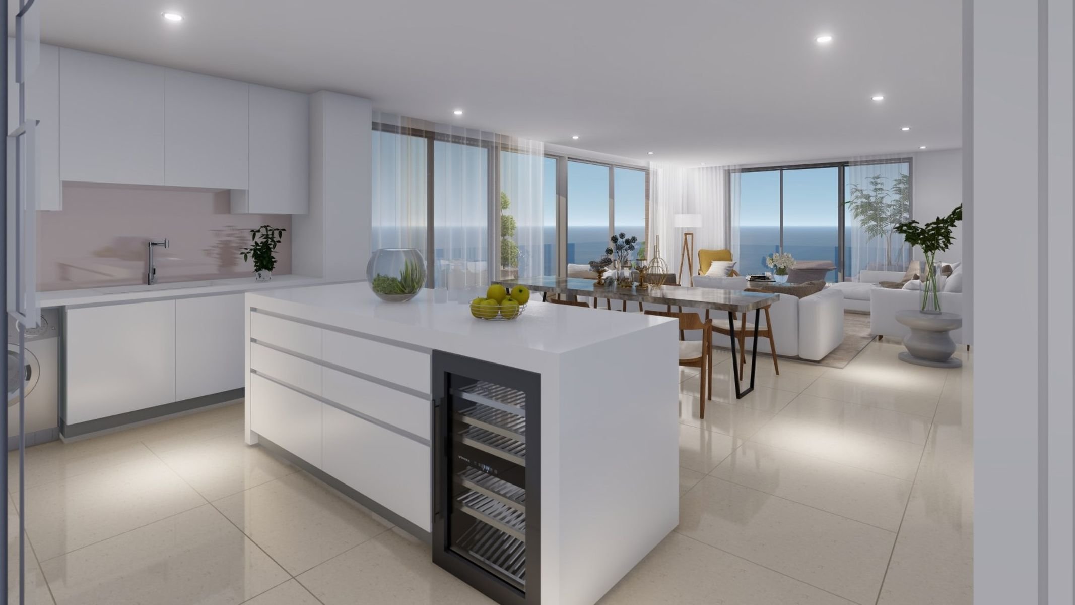  4 Bedroom Apartment with Sweeping Sea Views from the 12th Floor in Pafos - 物件實景