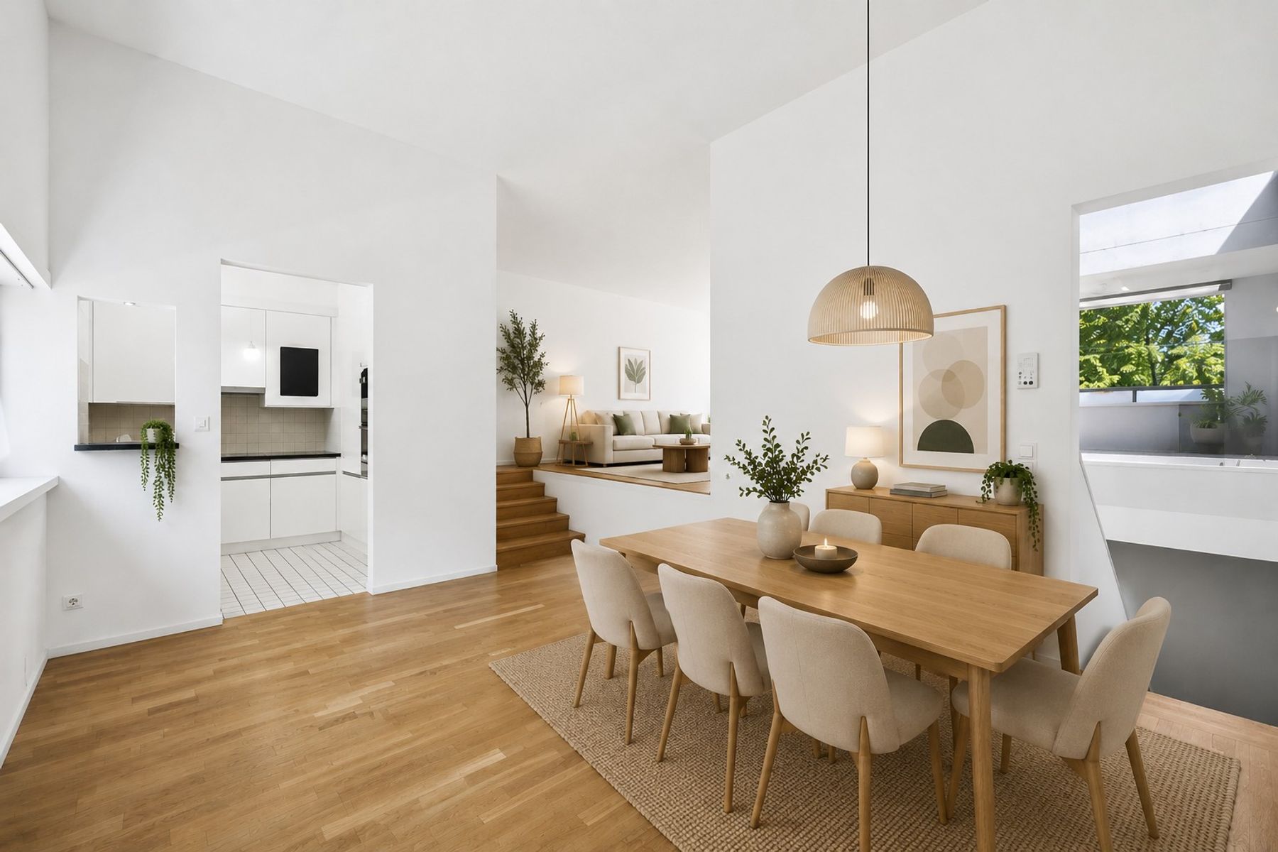  Contemporary half-level triplex with loggia, independent studio and two parking - 物件實景