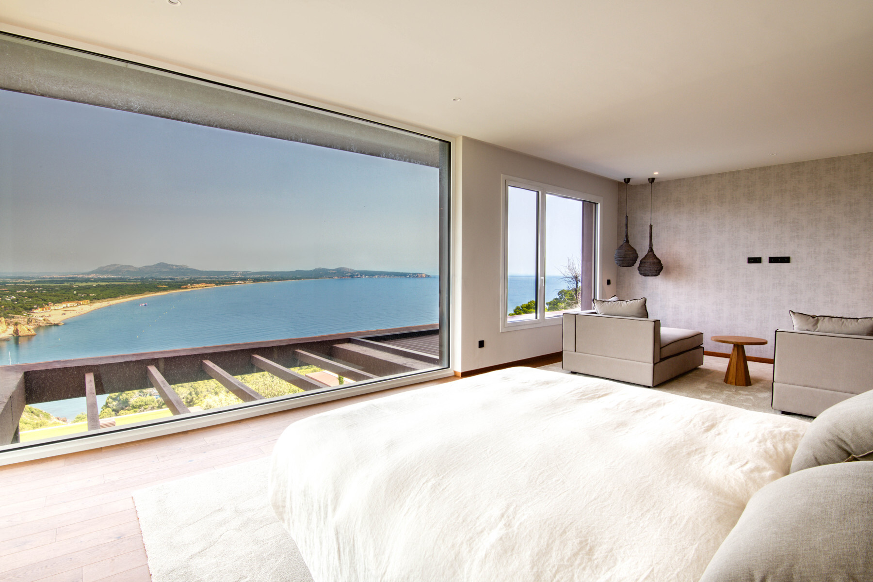  House with swimming pool and sea views in urbanization in Sa Riera - 物件實景
