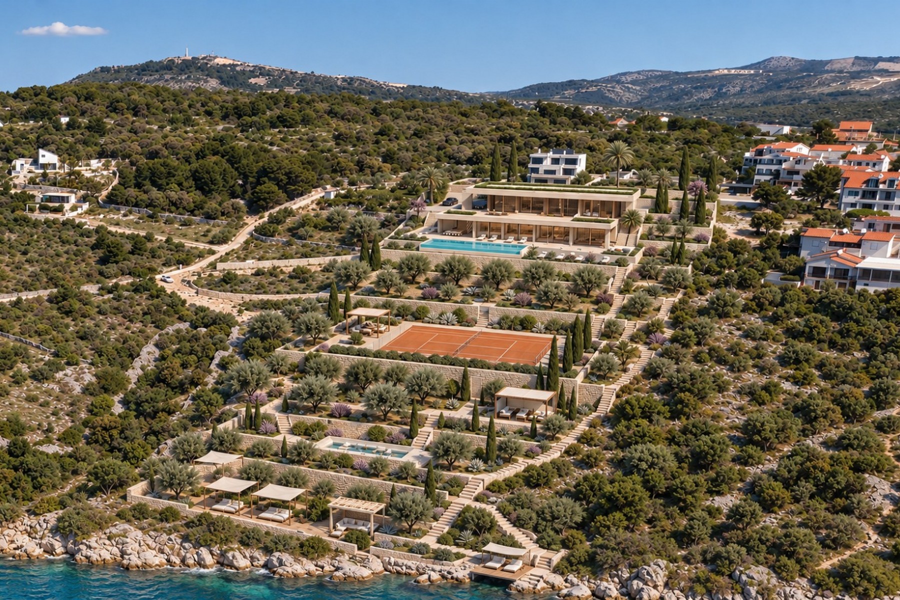  Exceptional seafront plot near Rogoznica - 物件實景