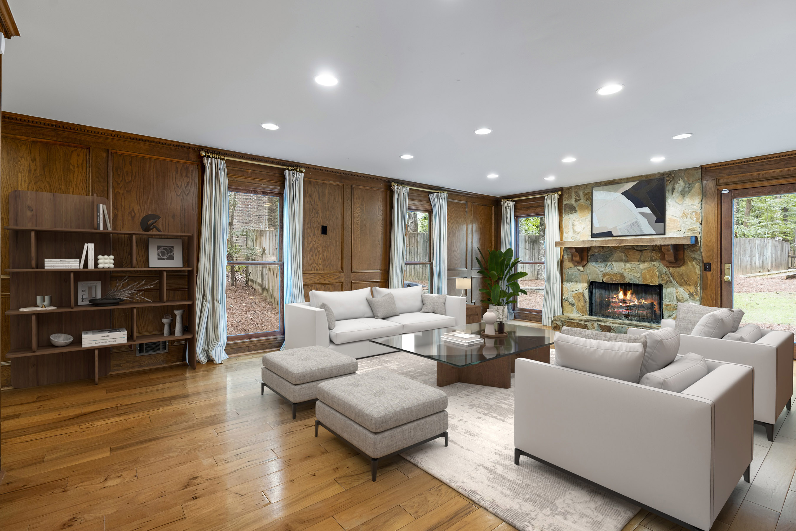  A Perfect Blend: Modern Updates in a Traditional Woodland Forest Home - 物件實景