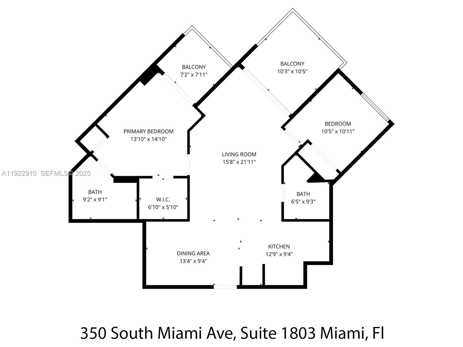 Miami, Florida, 33130, United States, 2 Bedrooms Bedrooms, ,2 BathroomsBathrooms,Residential,For Sale,2000565