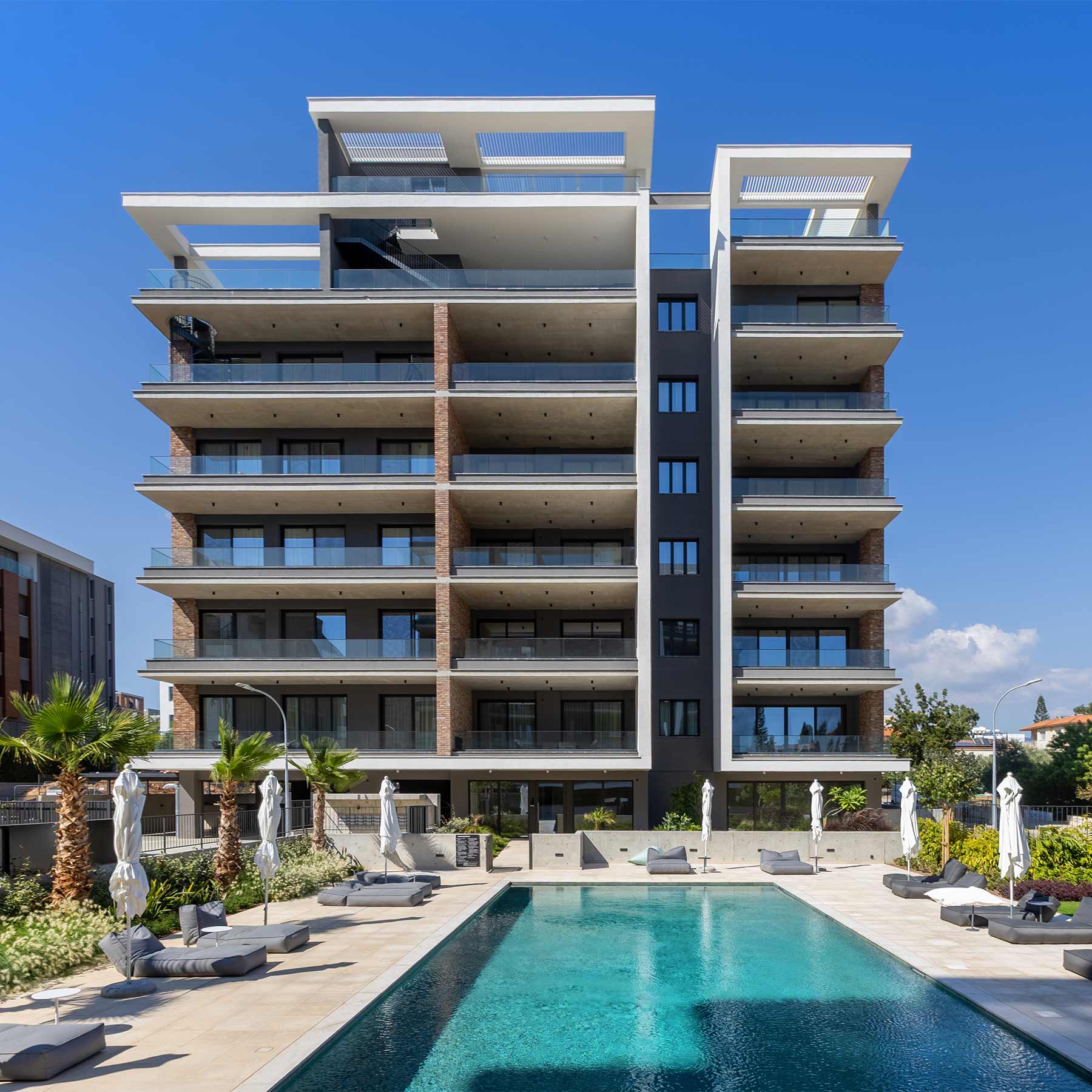  Sea View Penthouse with Rooftop Pool & Sauna, Germasogeia, Limassol - 物件實景