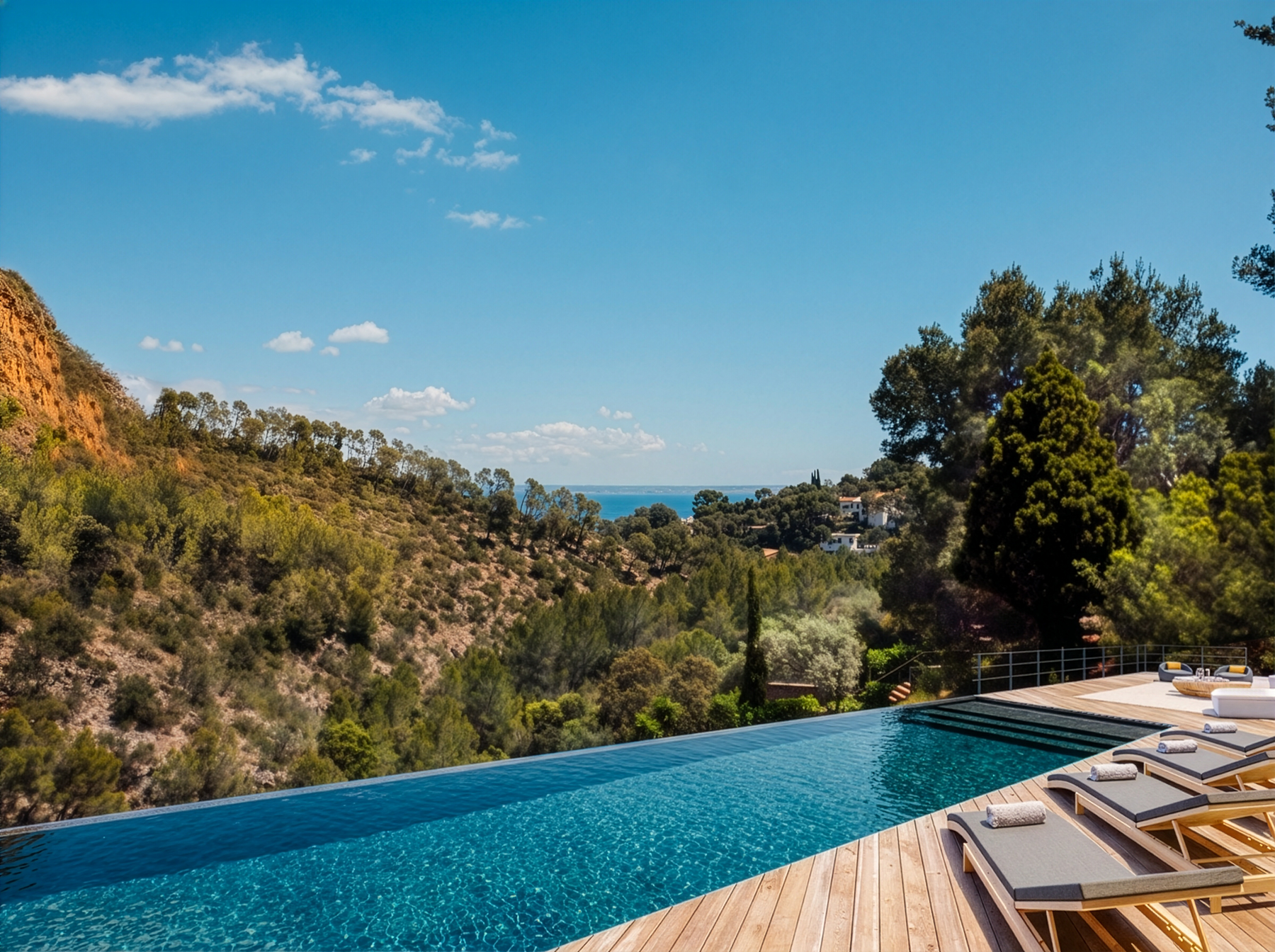  Plot with villa project, pool, and partial sea views in Bendinat - 物件實景