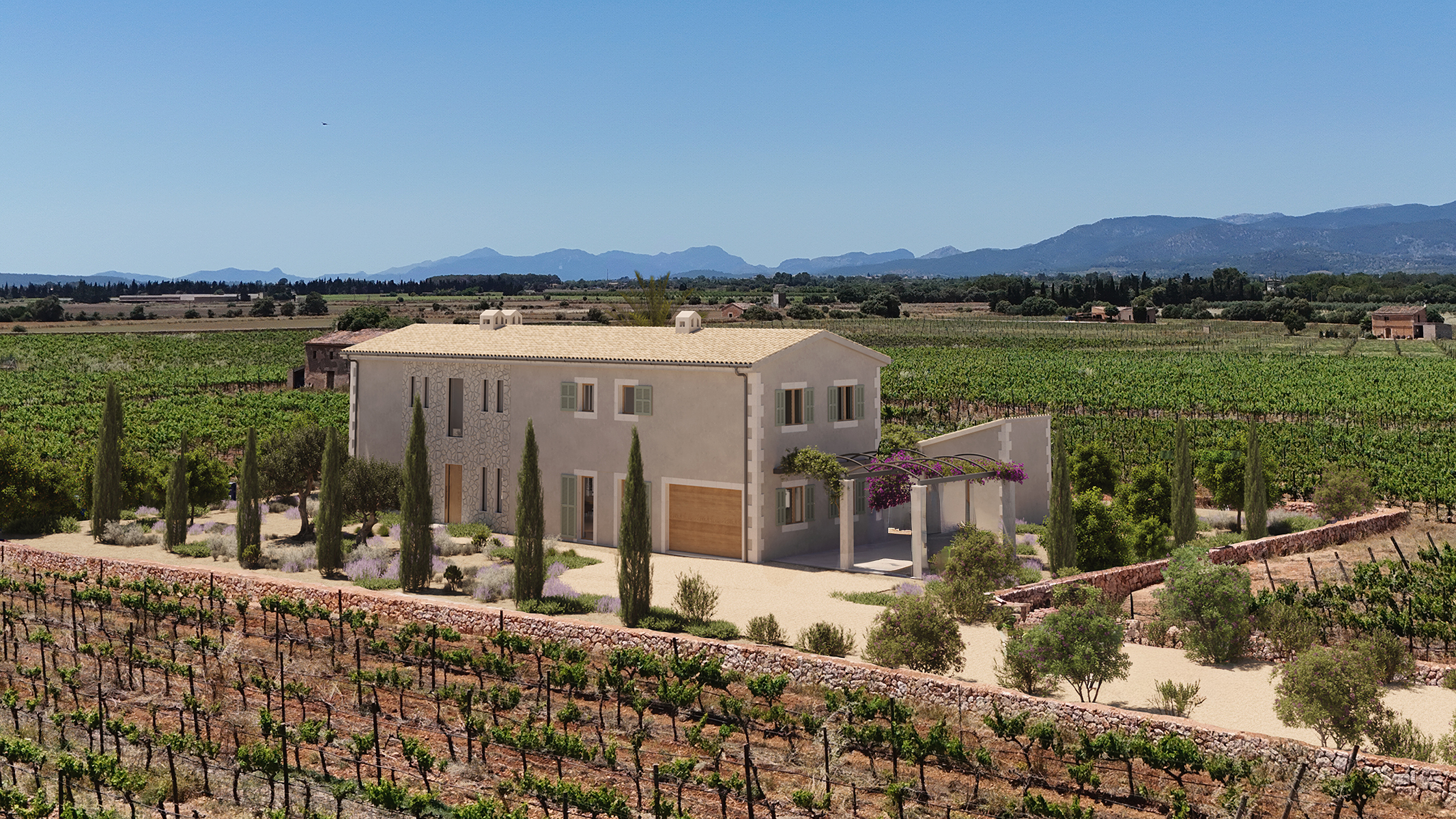 Mediterranean country house with pool in Binissalem - 物件實景