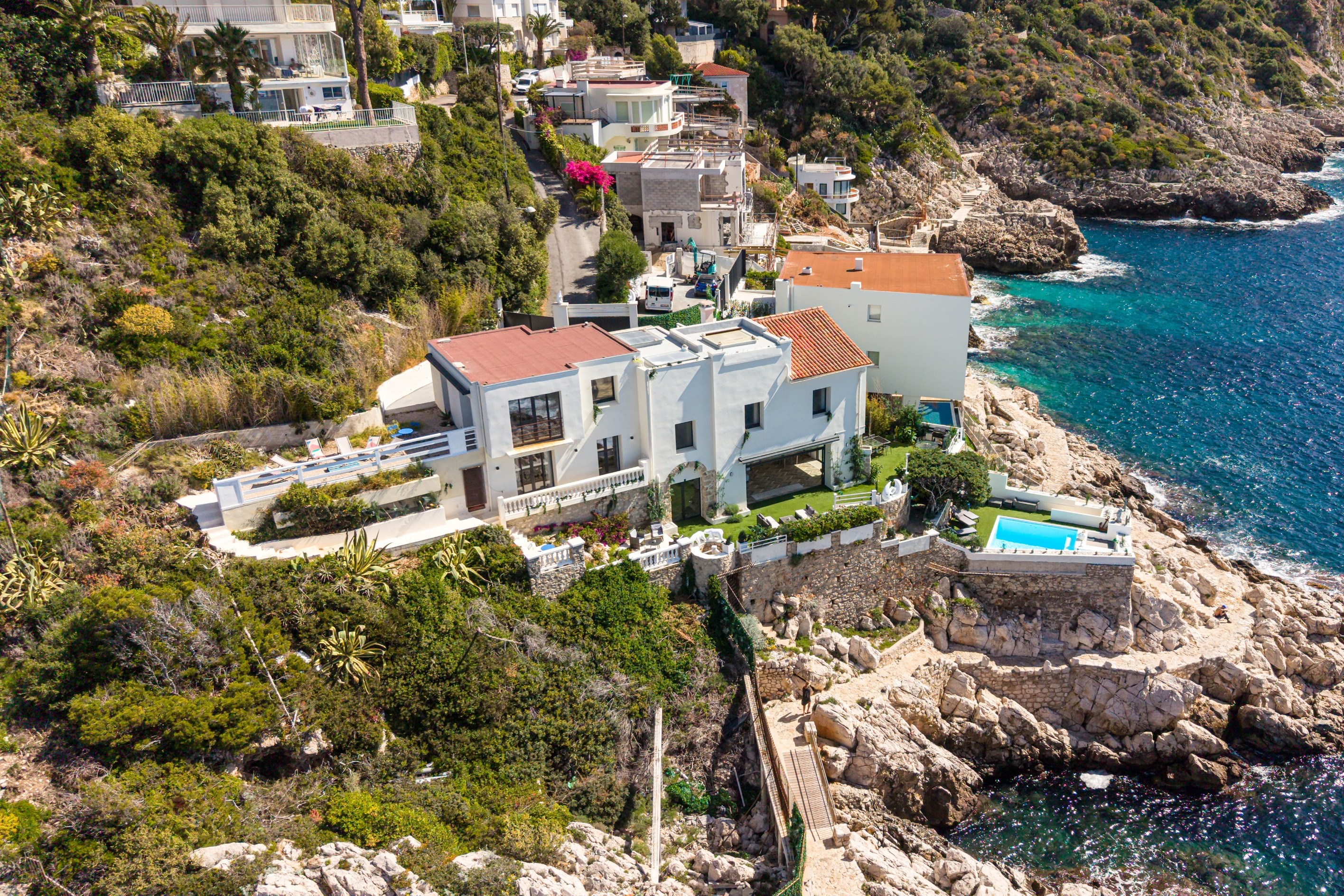  Cap de Nice: 330 m² waterfront villa with private sea access - 物件實景