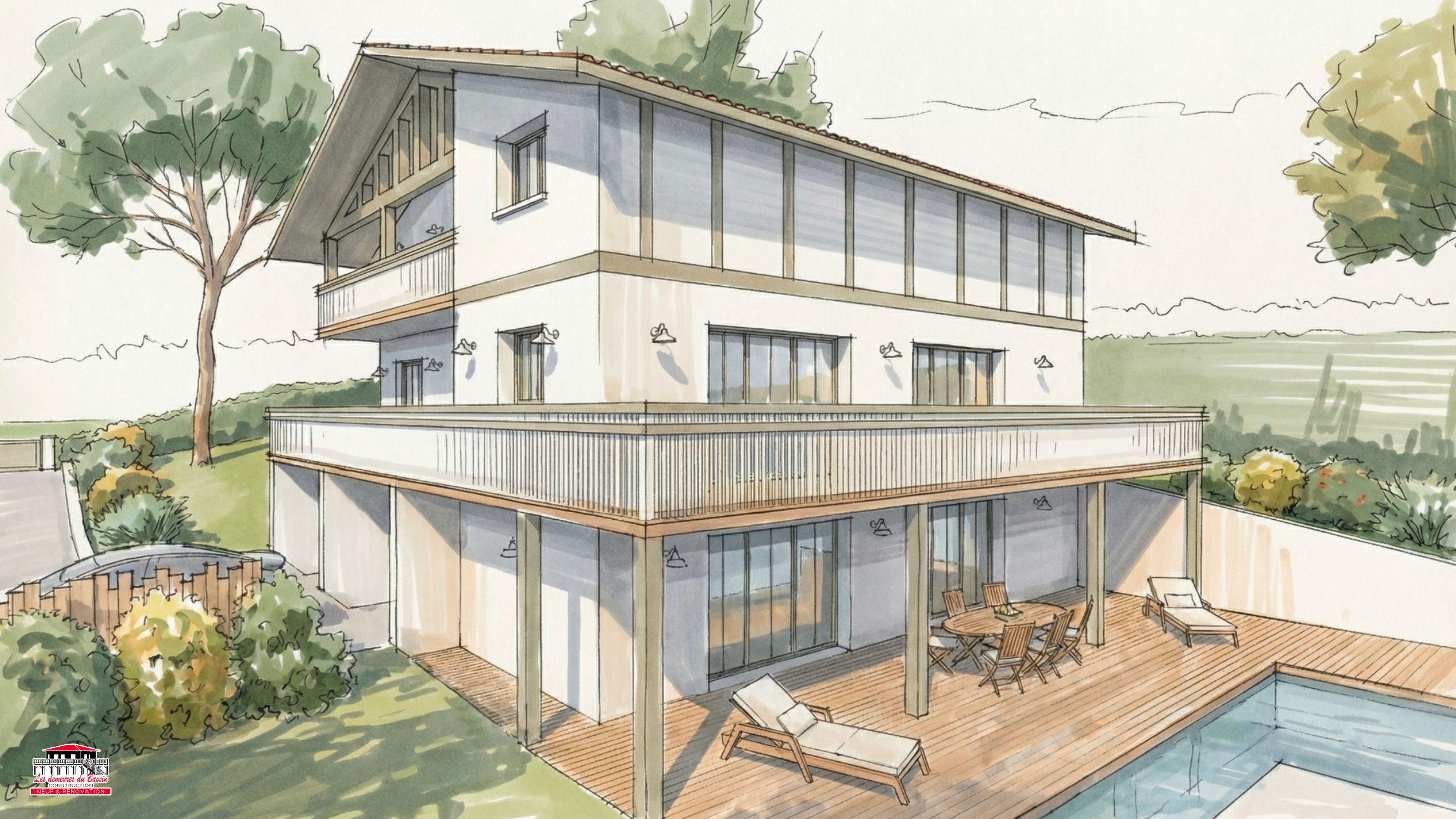  IN THE HEIGHTS OF THE MOULLEAU - FAMILY HOME - 800 METERS FROM THE BEACHES - 物件實景