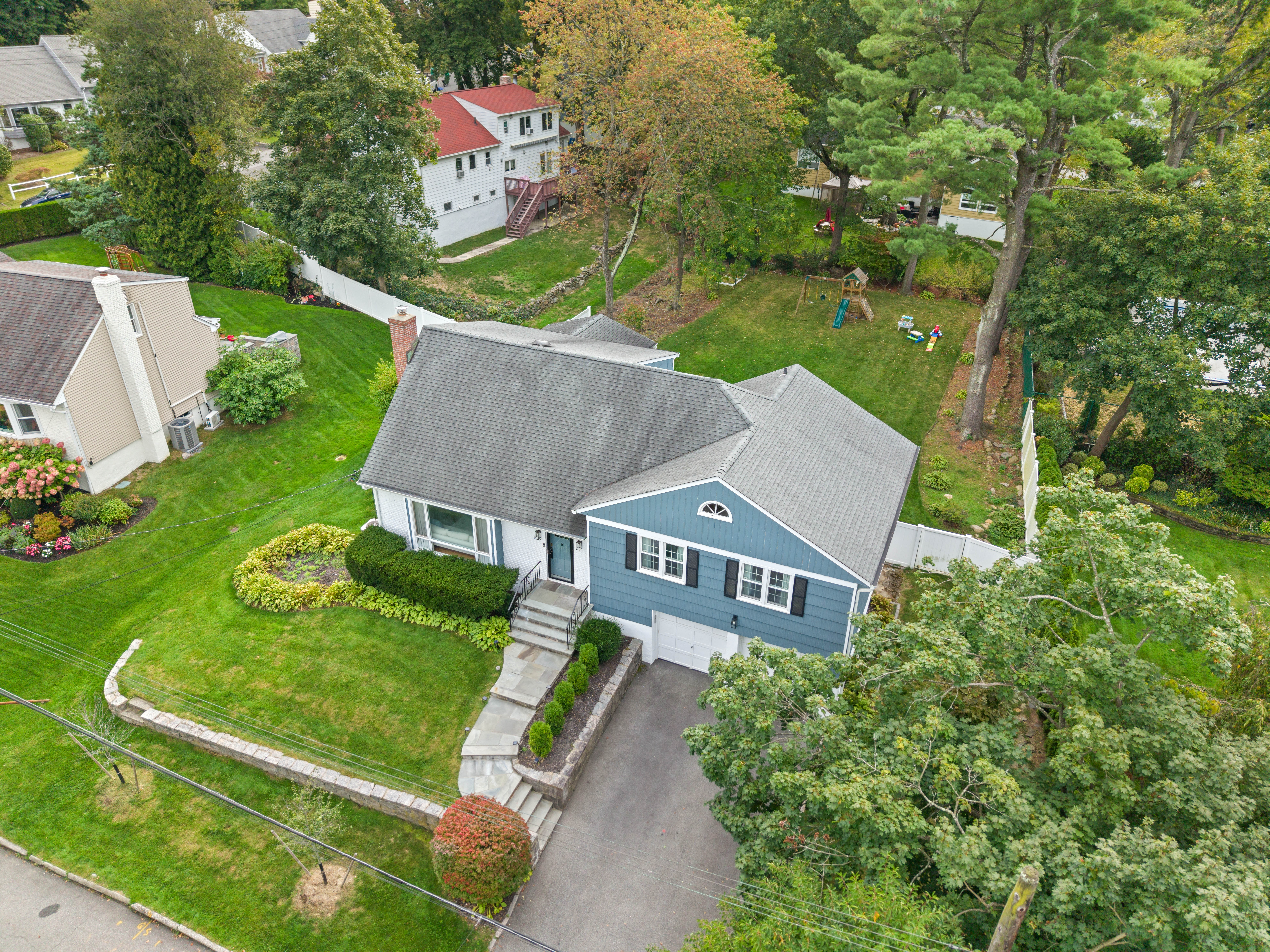 Spacious and thoughtfully designed split-level home in New Rochelle's sought-aft 