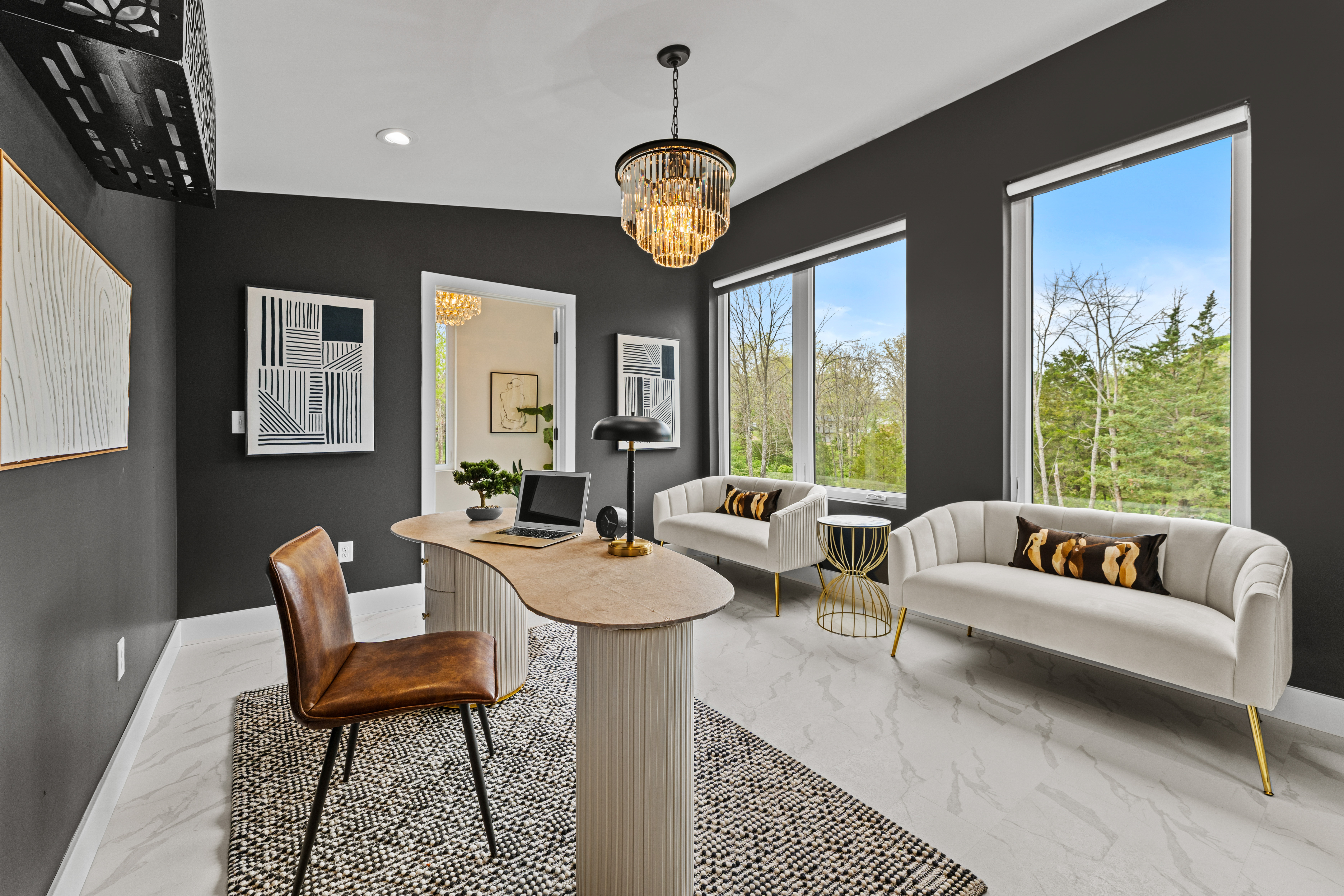  Brand-new Mid-Century Modern Masterpiece Situated on Over 4 Private Acres - 物件實景