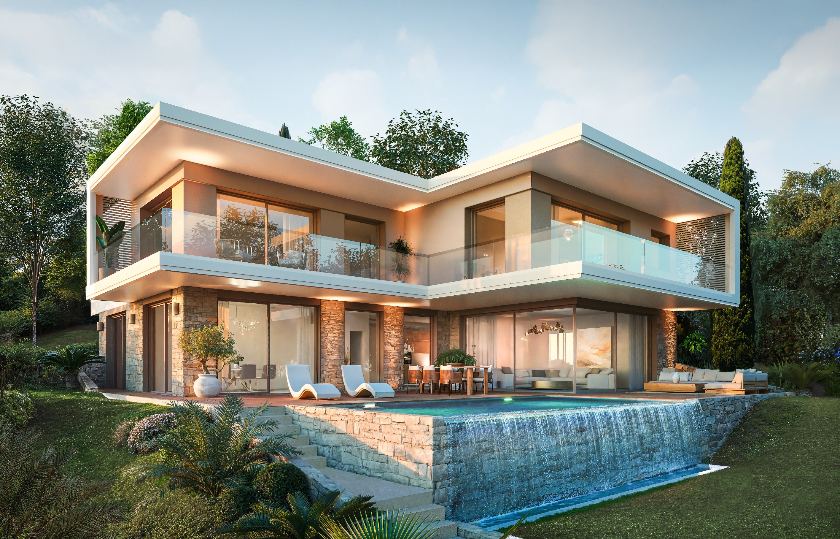  Modern 308 m² villa for sale in gated estate in Mougins on the Côte d’Azur - 物件實景